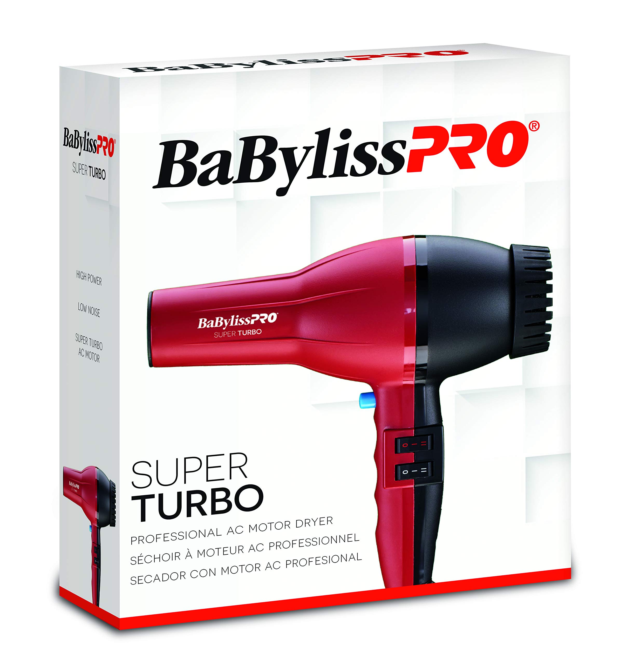 Foto 3 pulgar | Secadora de Cabello Babylisspro Bab307 Turbo 2000w con 6 Velocidades -Venta Internacional