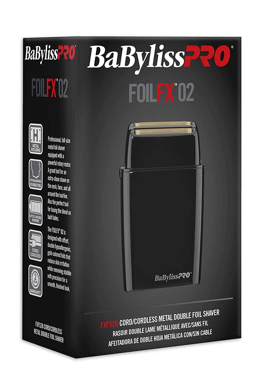 Foto 3 pulgar | Afeitadora Eléctrica Babylisspro Barberology Double Foil Fxfs2b - Venta Internacional.