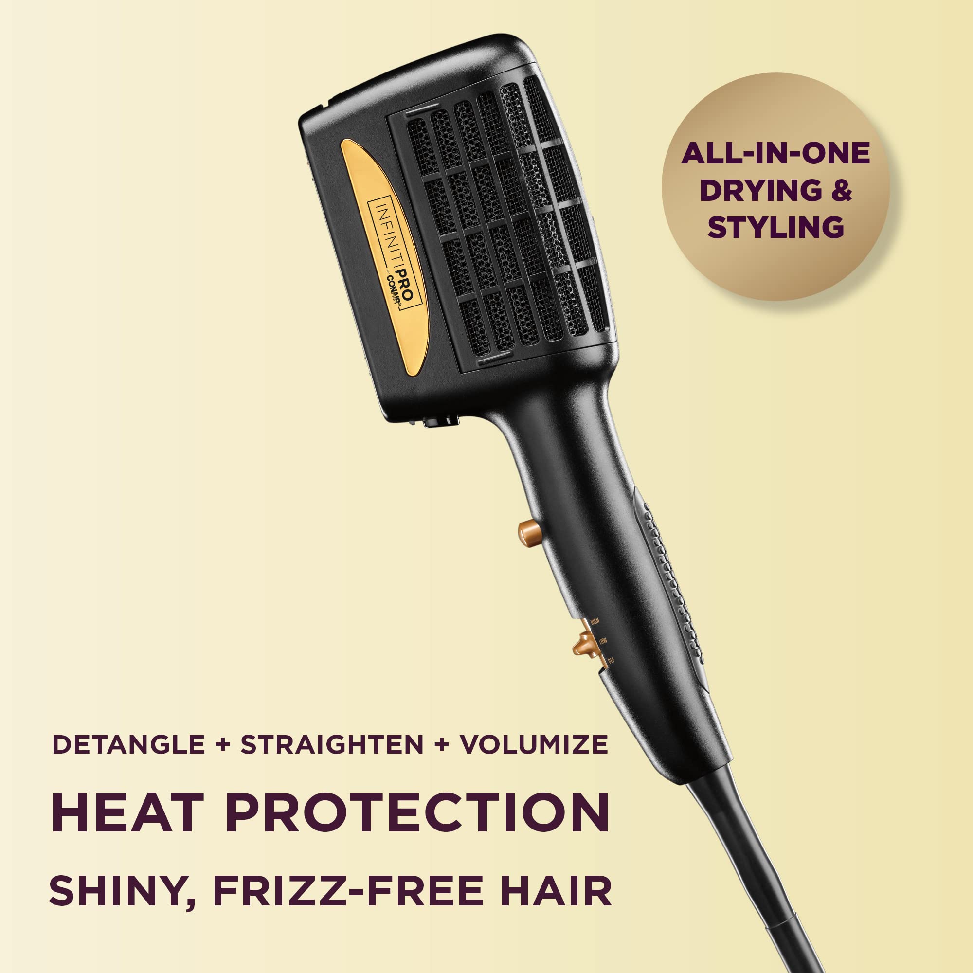 Foto 3 pulgar | Secador de Pelo Infinitipro Conair 3 En 1 1875 Watts con 3 Accesorios - Venta Internacional