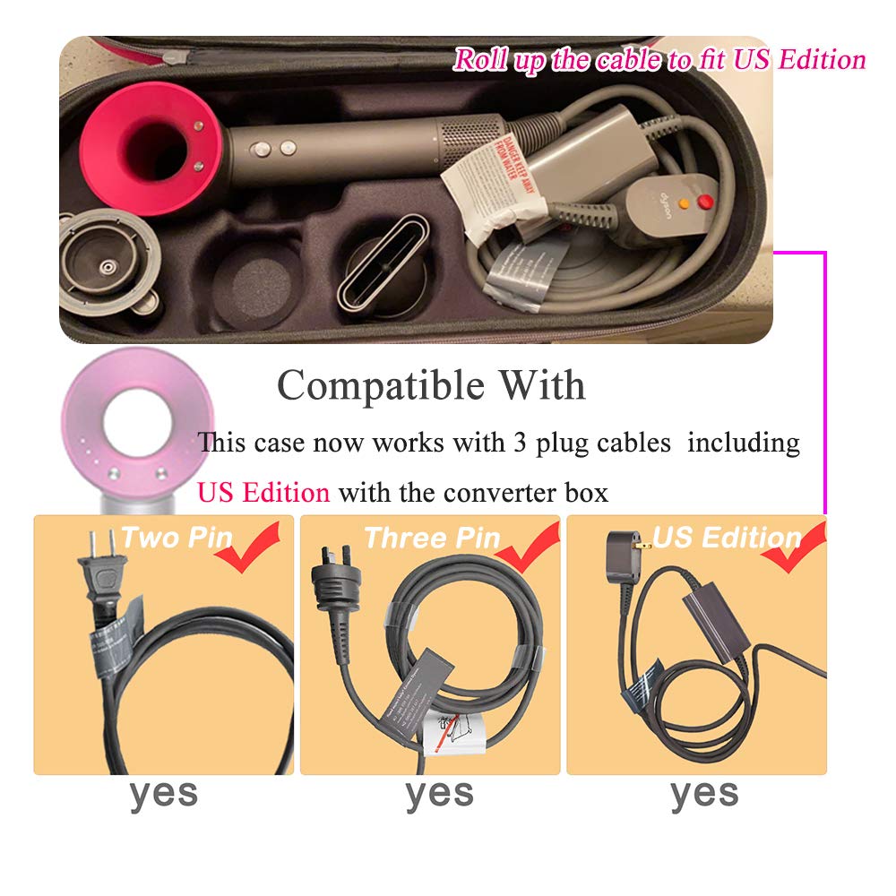 Foto 3 pulgar | Funda Rígida Para Secador De Pelo Dyson Supersonic Rlsoco Hd15 Hd08 - Venta Internacional.