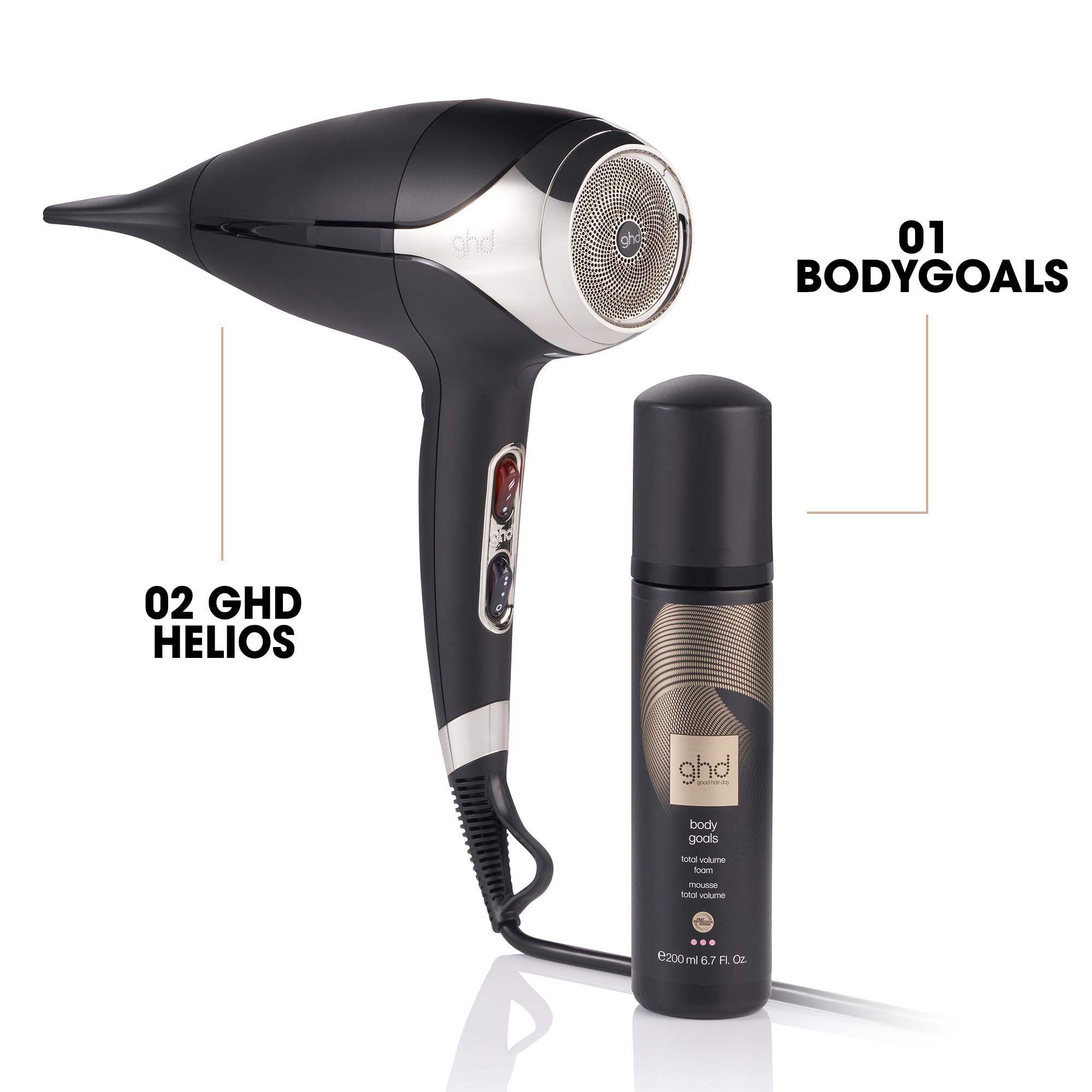 Foto 2 | Secador De Pelo Ghd Helios Professional Depilador Negro - Venta Internacional.