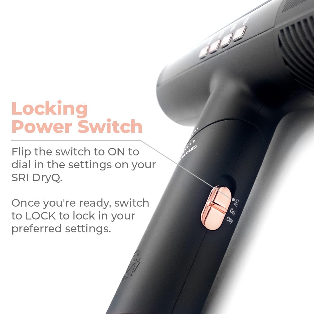 Foto 7 | Secador De Pelo Skin Research Institute Dryq Smart Lightweight - Venta Internacional.