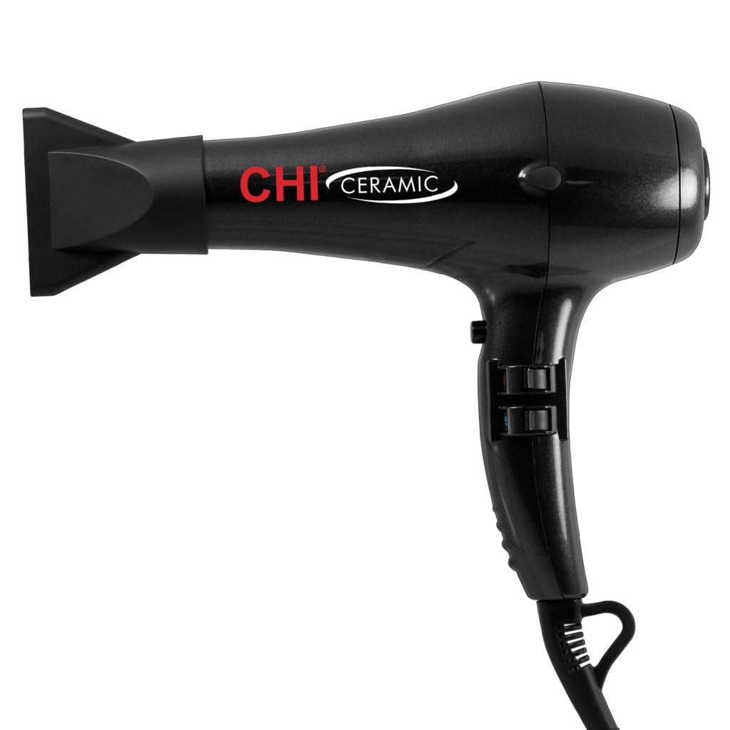 Secador De Pelo Chi Ceramic 1875w Con Boquilla Concentrada Negra - Venta Internacional.