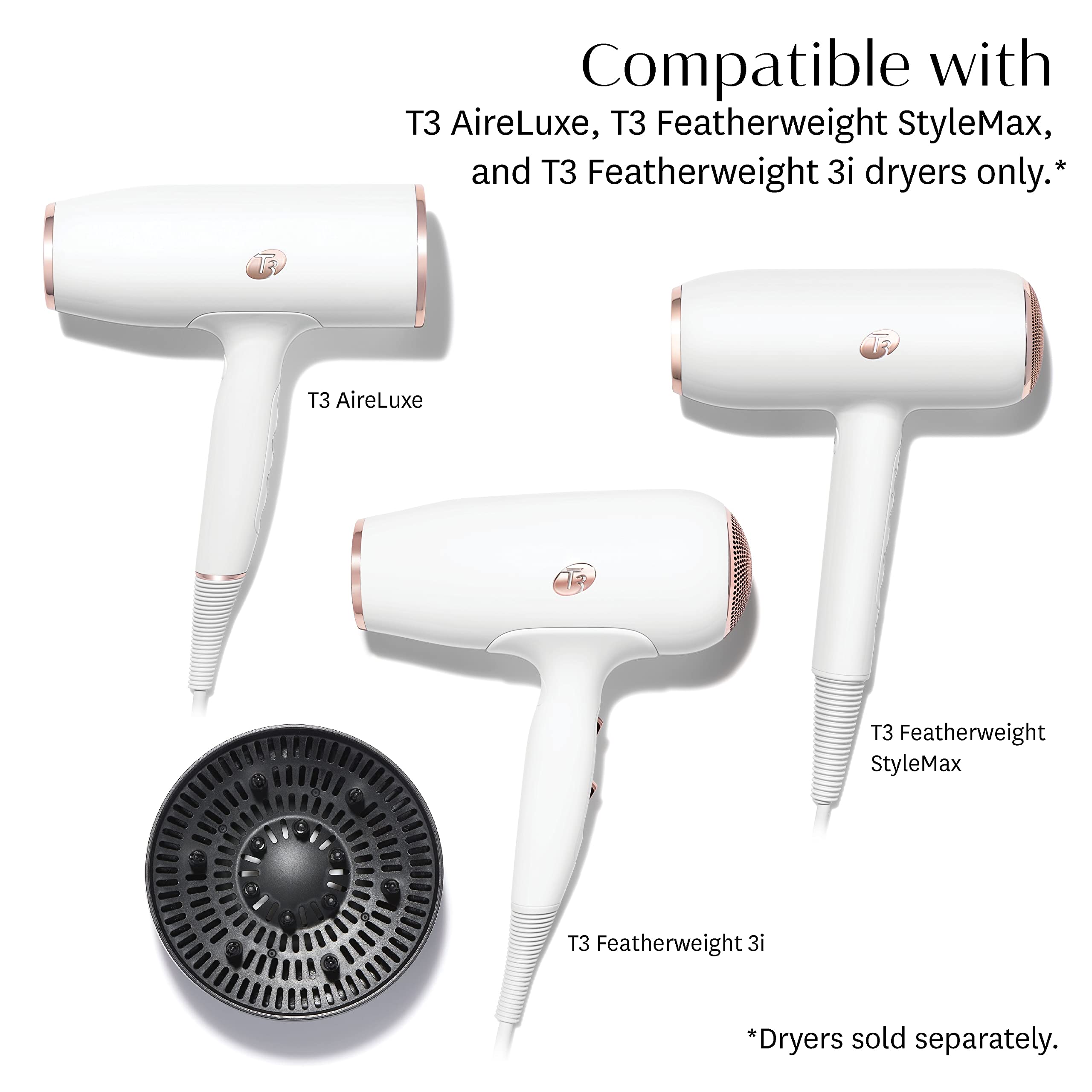 Foto 3 pulgar | Difusor T3 Softtouch 3 Para Secadores De Pelo T3 Aireluxe, Featherweight Stylemax Y Featherweight 3i - Venta Internac