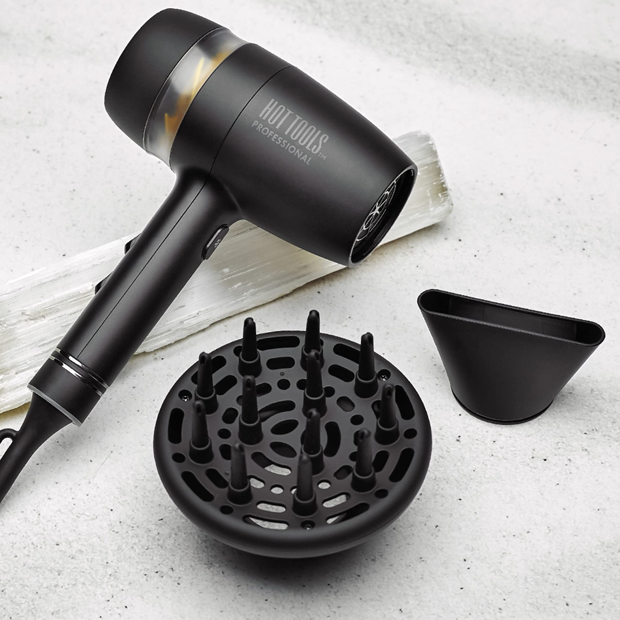 Foto 8 pulgar | Secador De Pelo Hot Tools Pro Artist Black Gold Quietair 1875w - Venta Internacional.