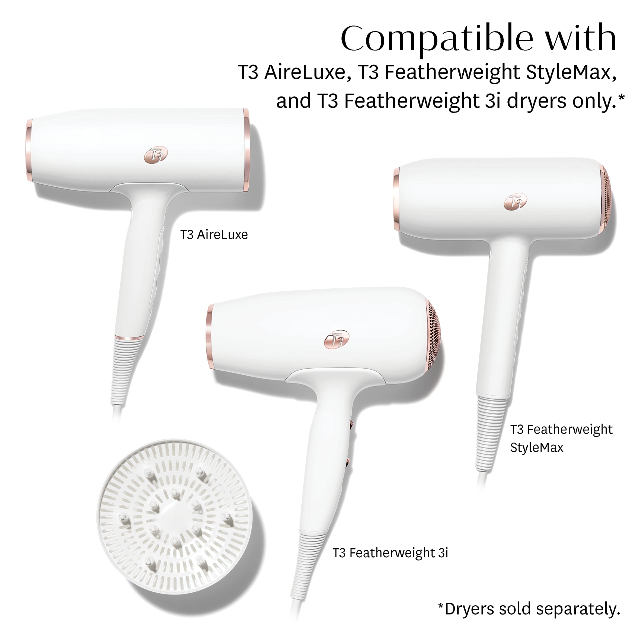 Foto 3 pulgar | Difusor T3 Softtouch 3 Para T3 Aireluxe, T3 Featherweight - Venta Internacional.