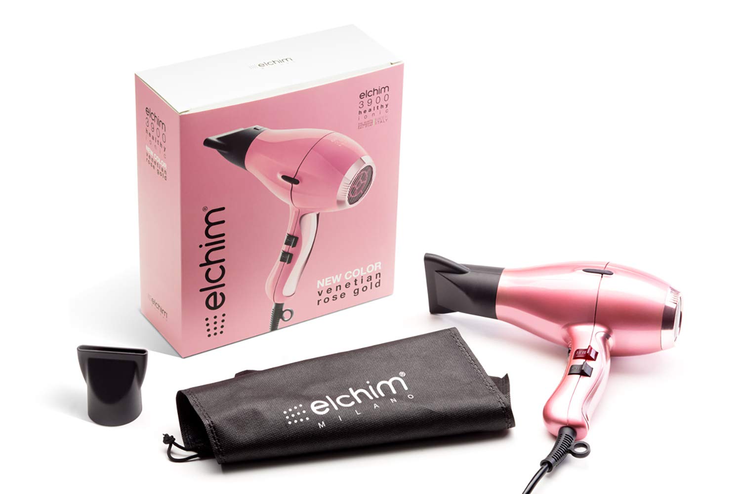 Foto 6 | Secador De Pelo Elchim 3900 Healthy Ionic Venetian Rose Gold - Venta Internacional.