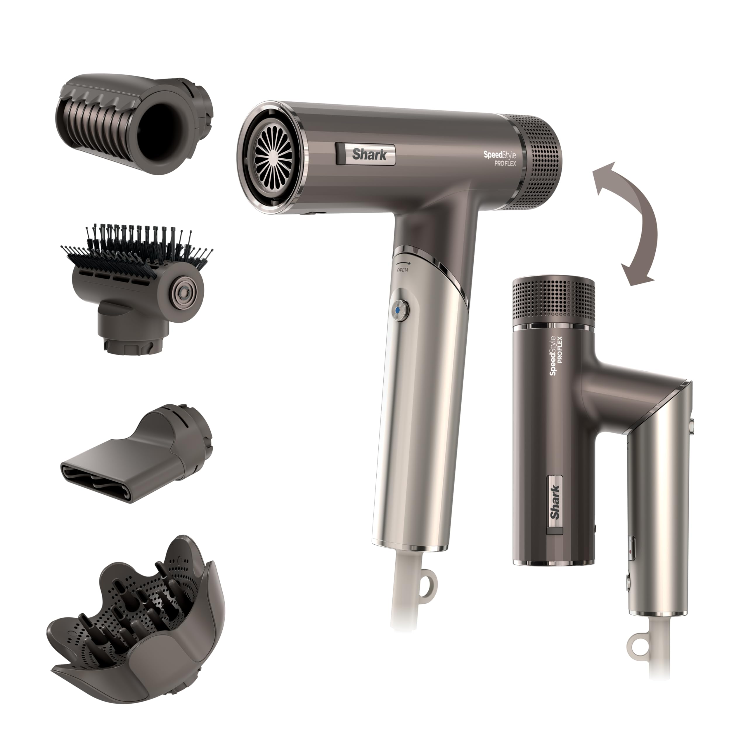 Foto 2 pulgar | Secador De Pelo Shark Speedstyle Pro Flex Hd542 Mocha Silver - Venta Internacional.