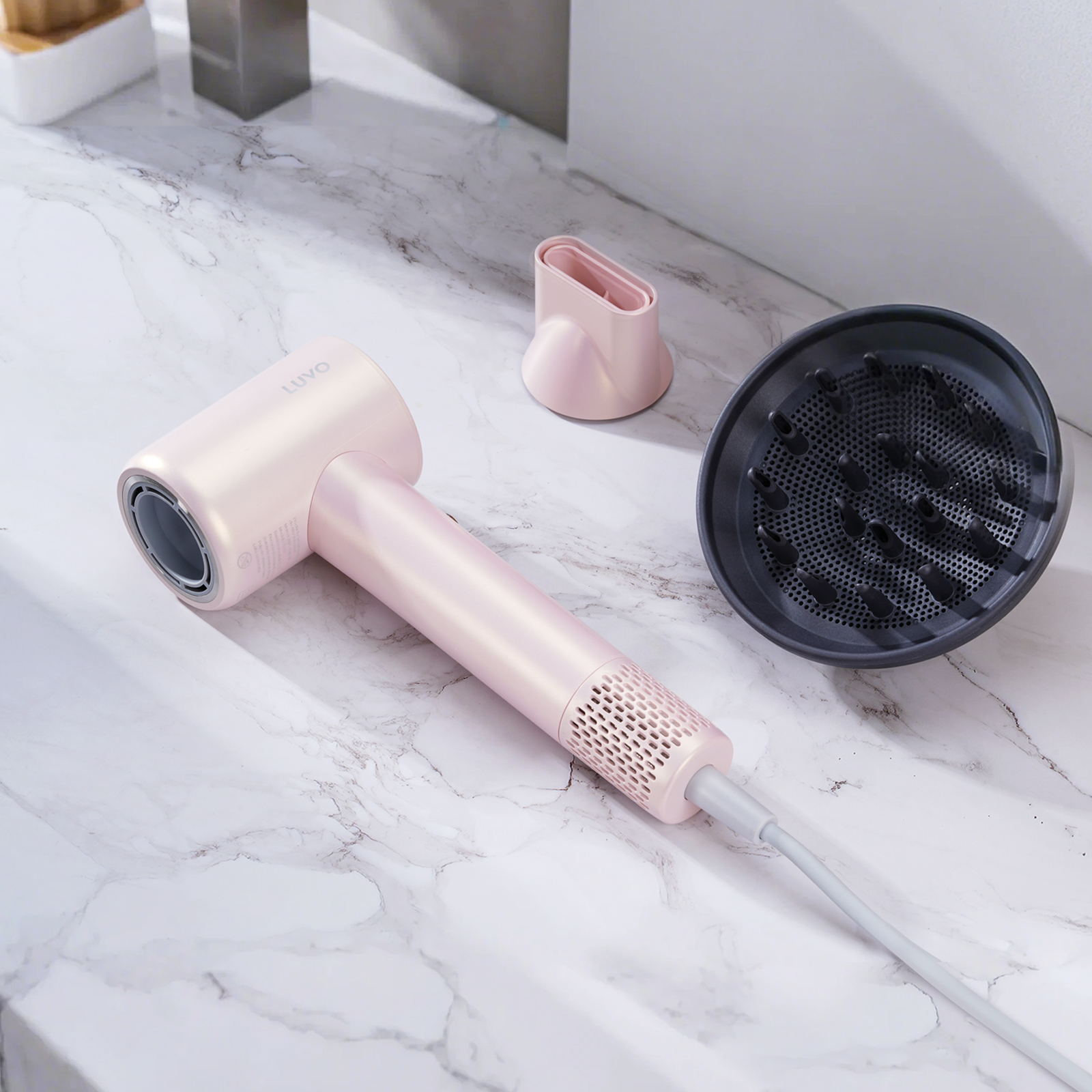Foto 7 pulgar | Secadora De Cabello De Alta Velocidad Tecnología Iones Luvo