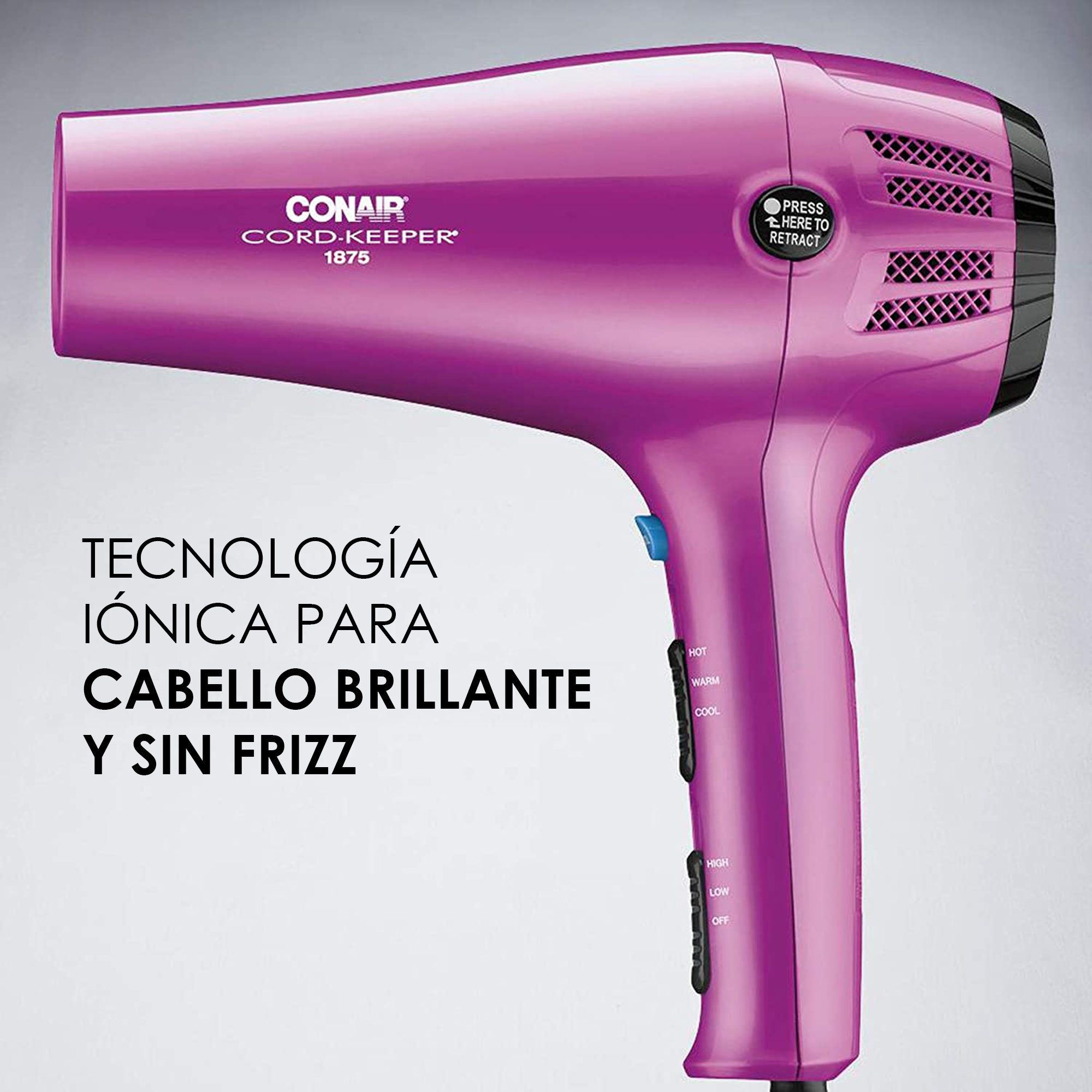 Foto 5 | Secadora Conair 1875 V Cable-keeper Rosa Difusor