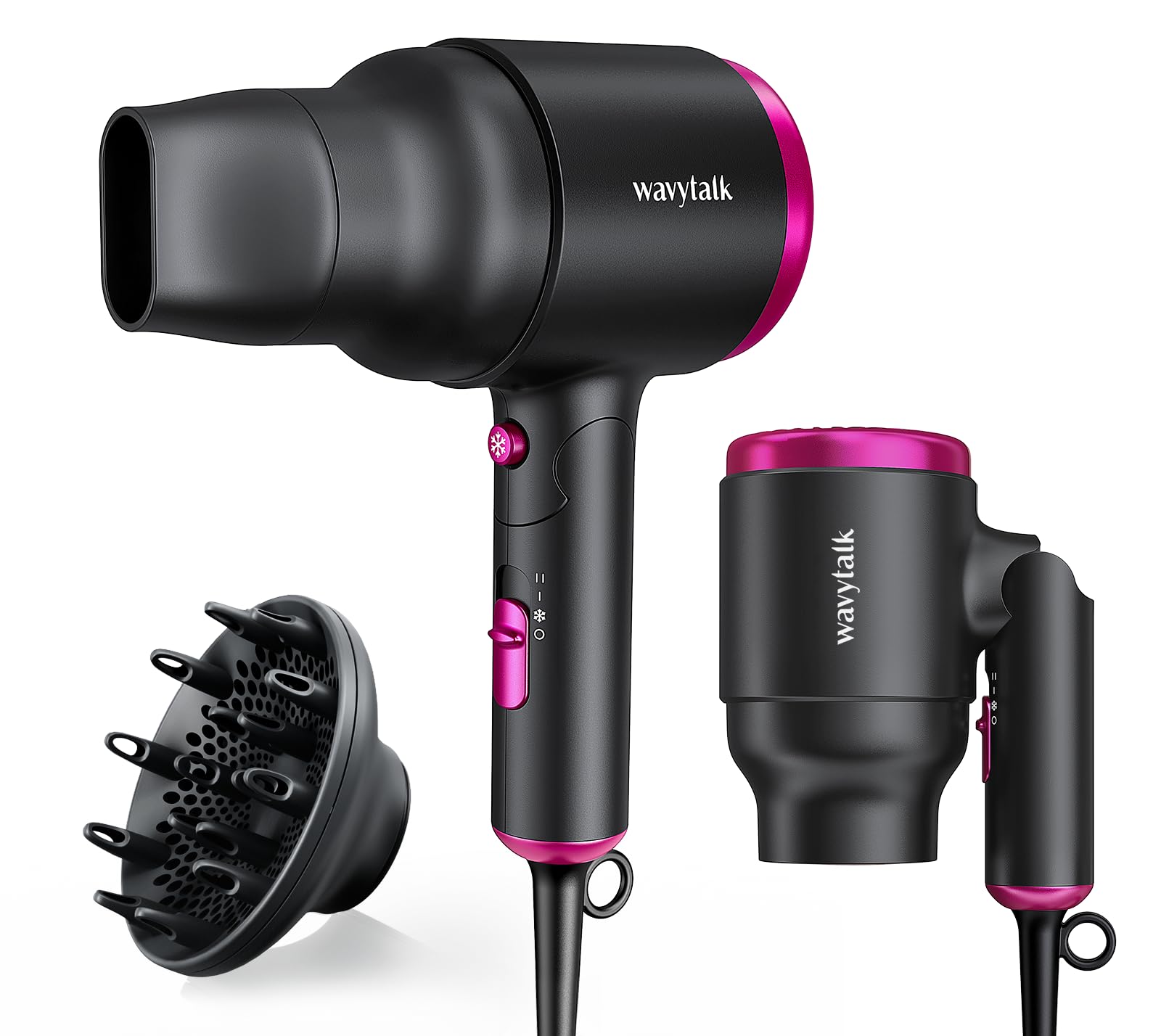 Foto 2 pulgar | Secador De Pelo Wavytalk Wavytalk 1600 W Ligero Con Difusor - Venta Internacional.