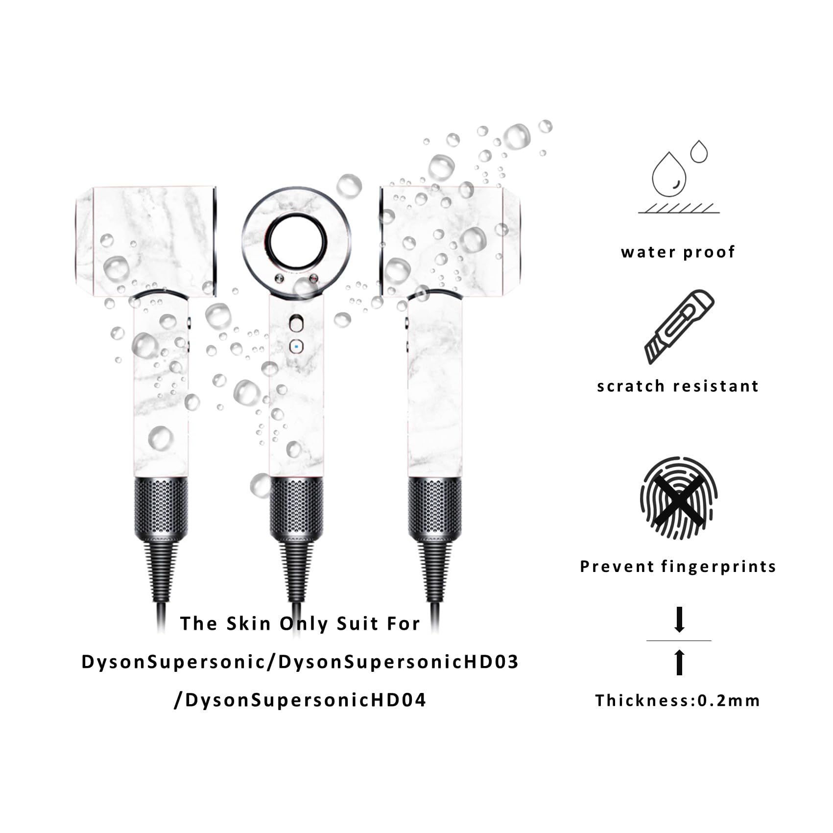Foto 3 pulgar | Funda Para Secador De Pelo Compatible Con Dyson Hd01 Hd02 Hd03 - Venta Internacional.