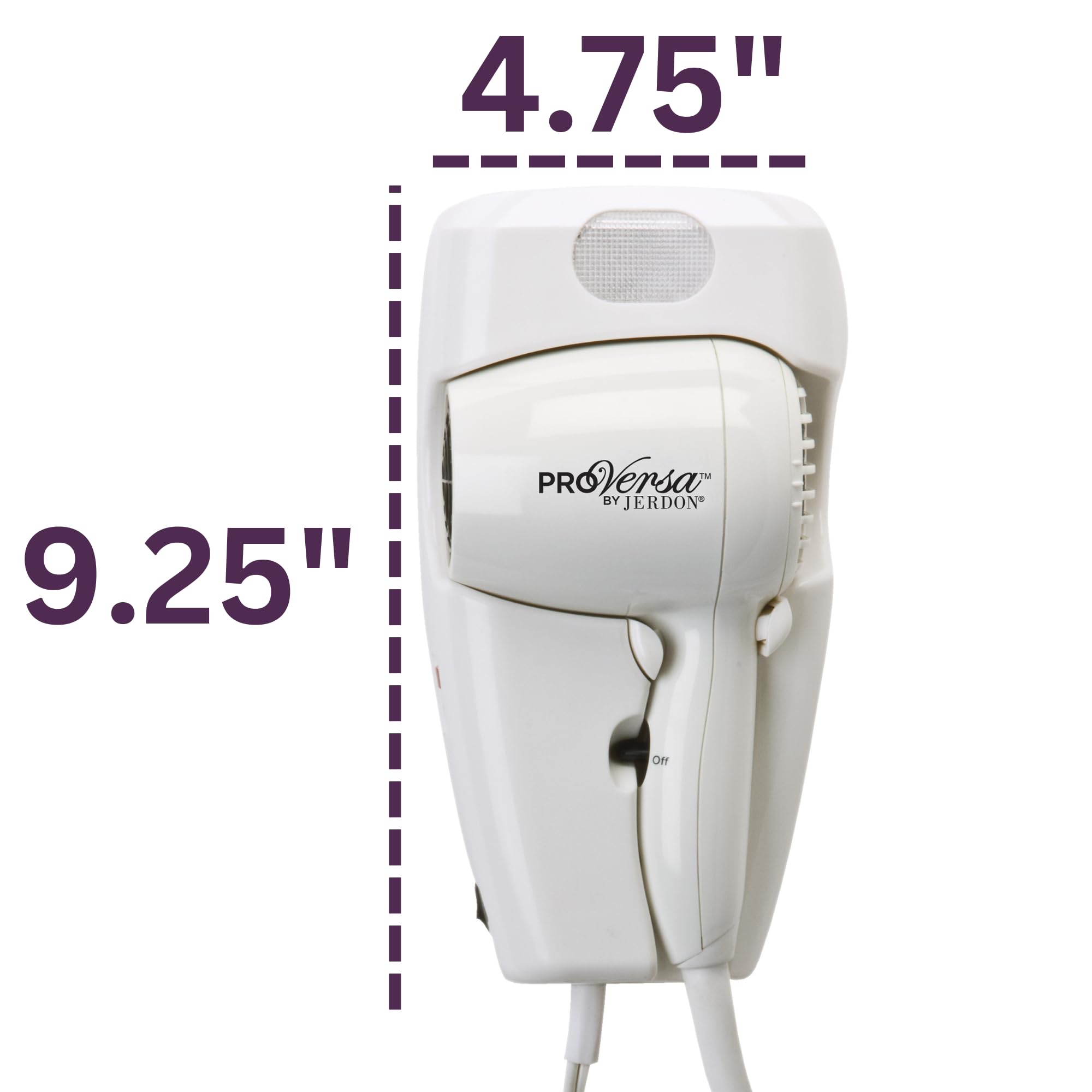 Foto 3 pulgar | Secador de Cabello Jerdon para Pared Blanco 1600 W - Venta Internacional