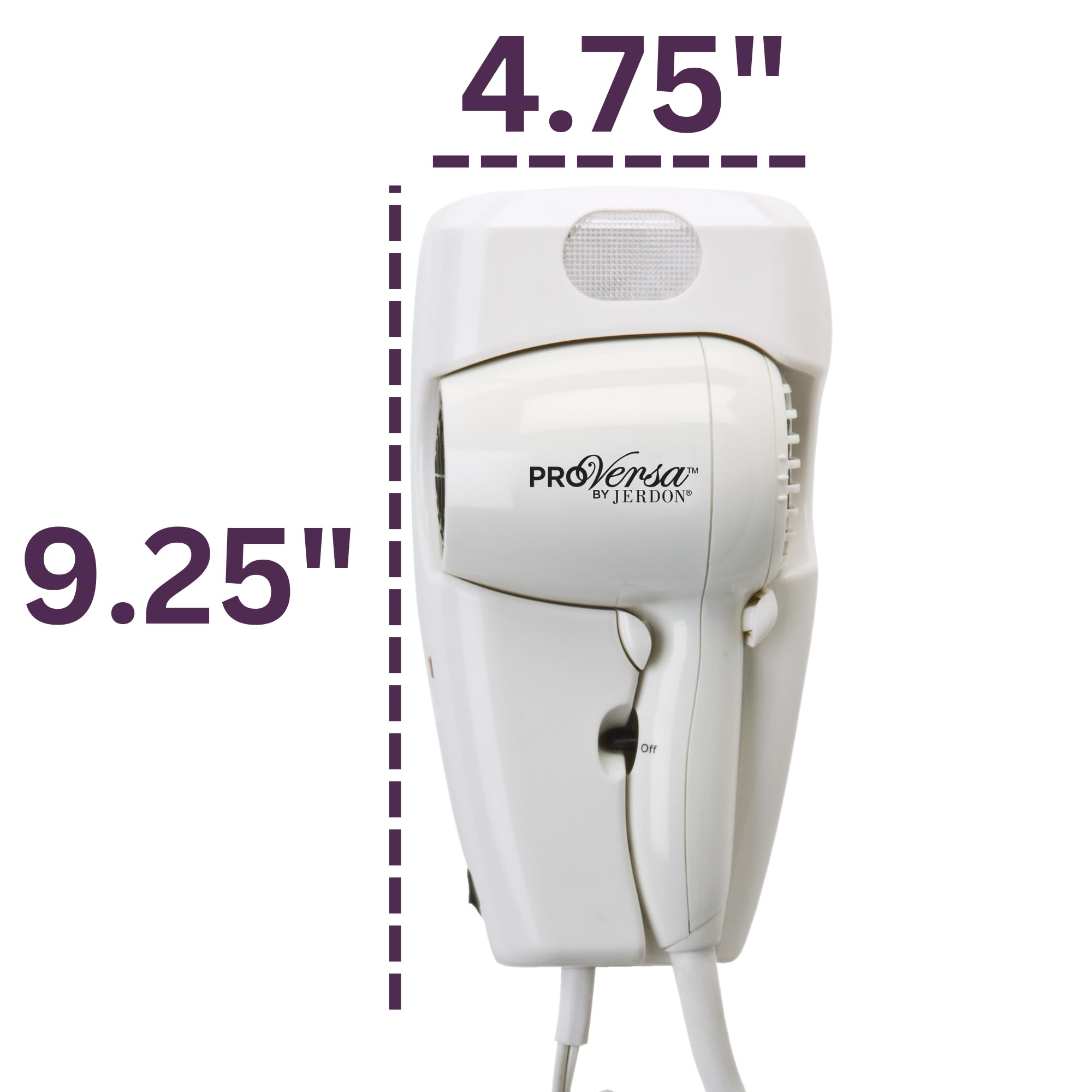 Foto 3 pulgar | Secador de Cabello Jerdon para Pared Blanco 1600 W - Venta Internacional