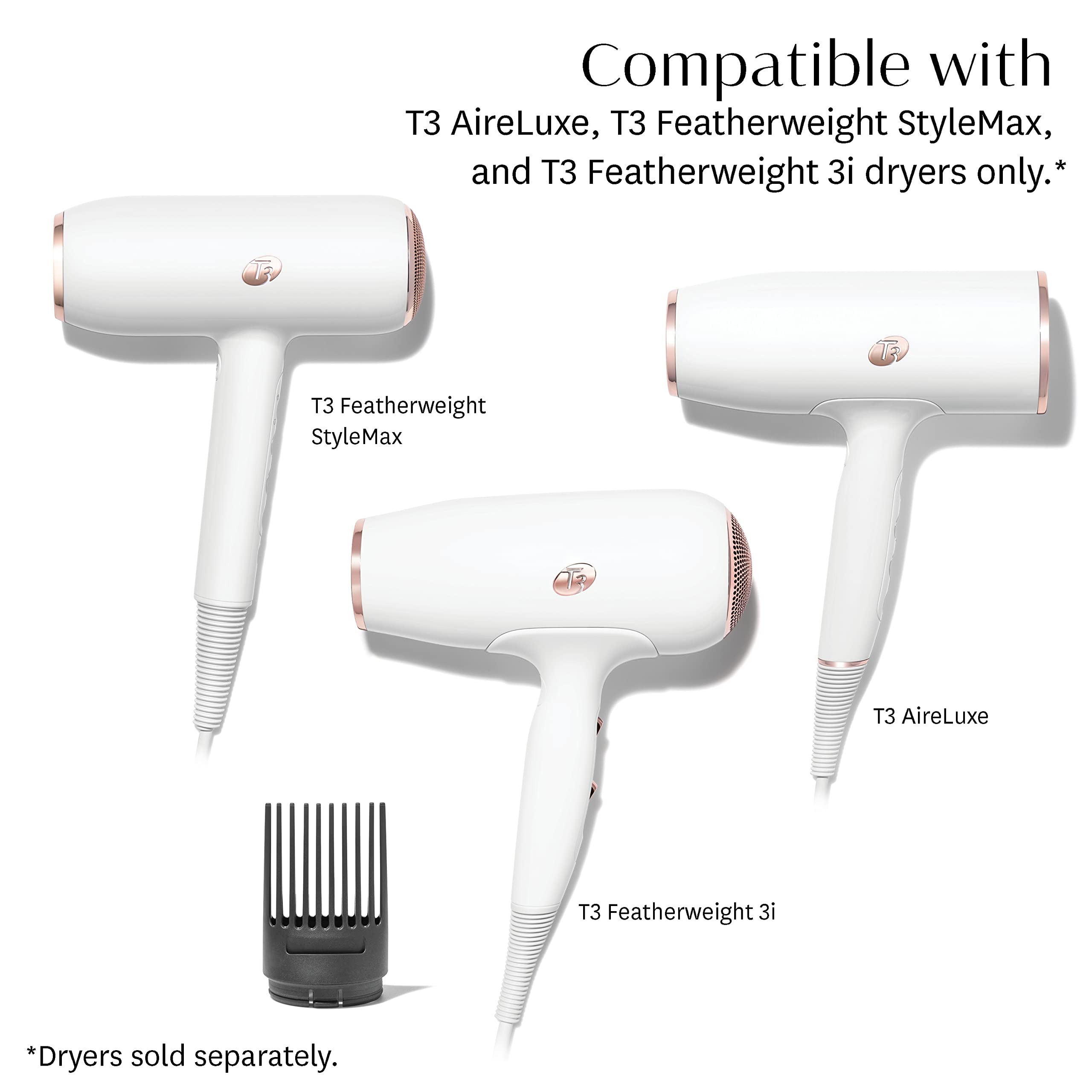 Foto 3 pulgar | Peine Alisador T3 Con Accesorio De Secador De Pelo Para Aireluxe 3i - Venta Internacional.