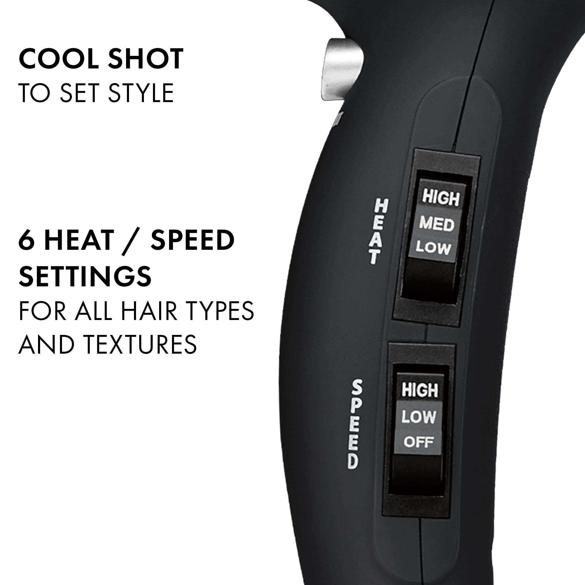 Foto 4 pulgar | Secador De Pelo Hot Tools Pro Artist 1875w Turbo Ionic (negro) - Venta Internacional.