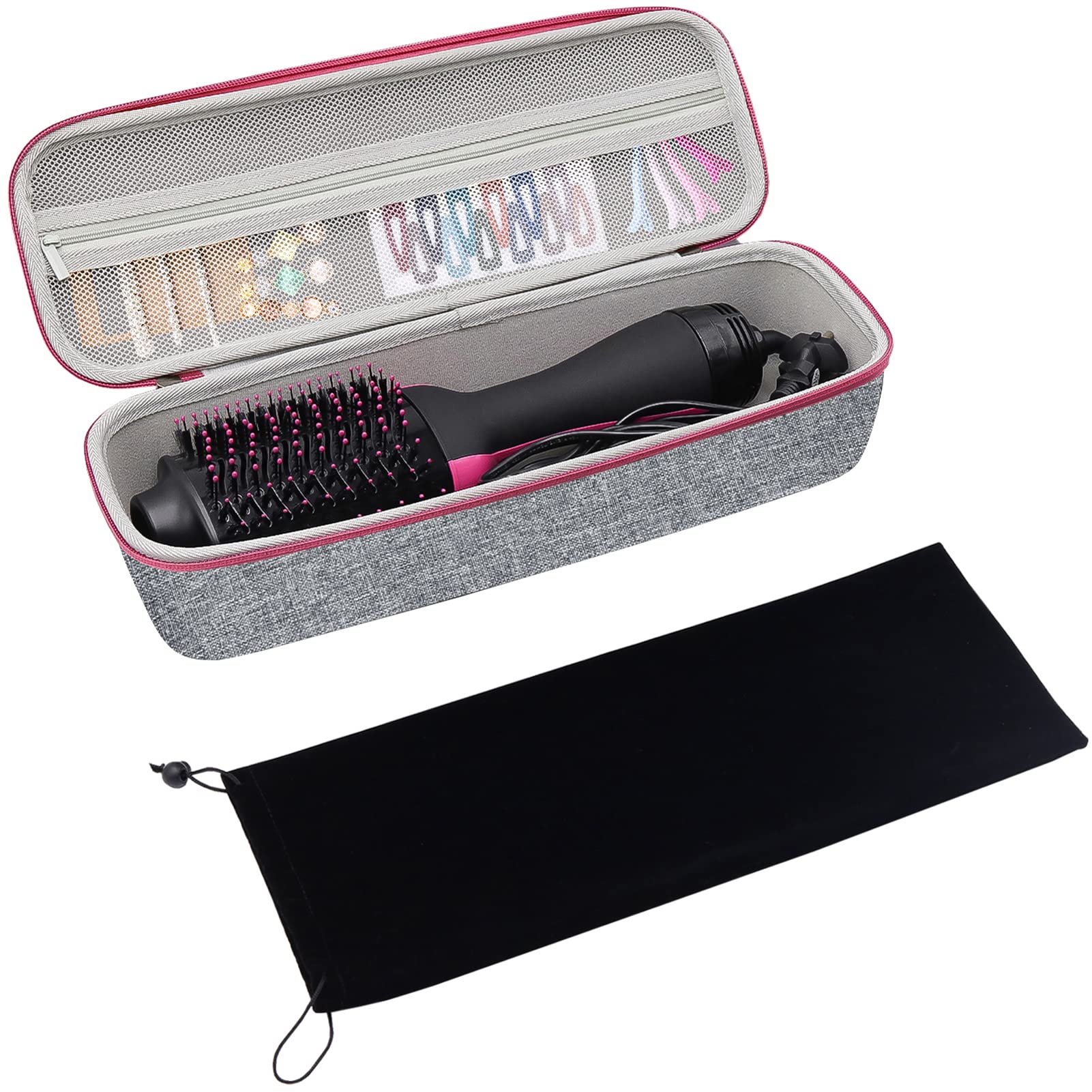 Funda De Viaje Procase Para Secador De Pelo Revlon One-step, Gris - Venta Internacional.