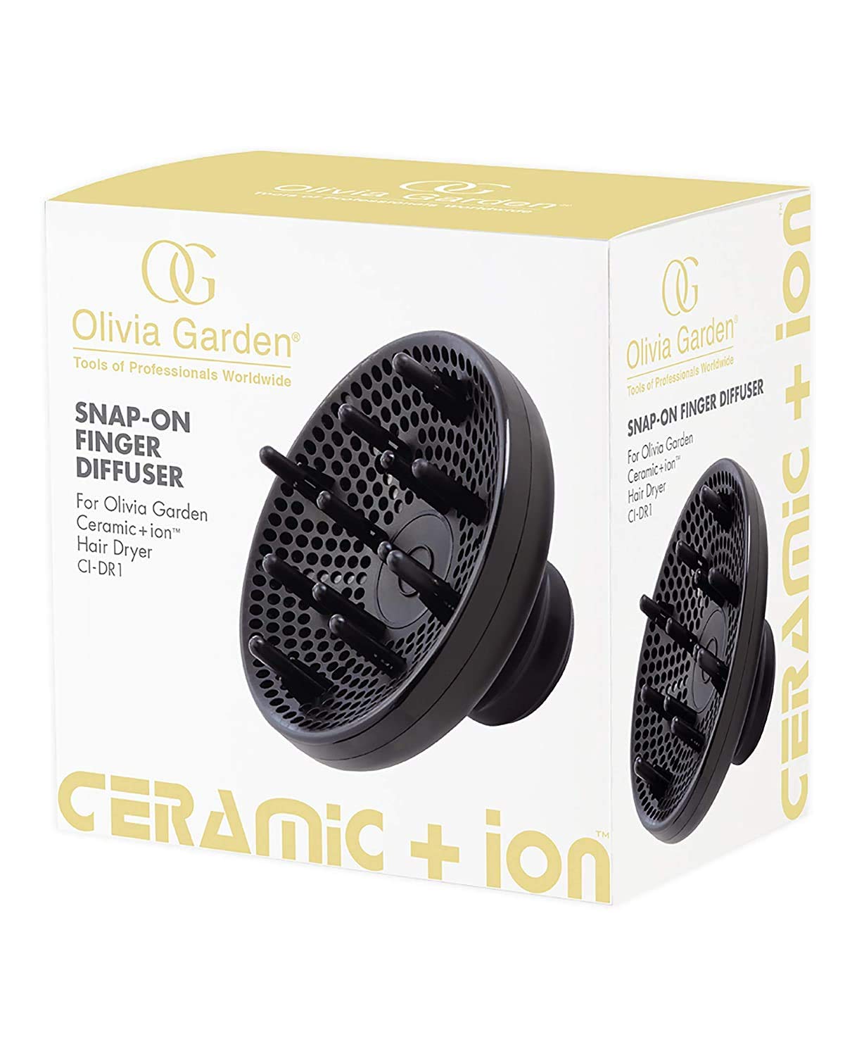 Foto 5 pulgar | Secador Olivia Garden Ceramic + Ion Cidr1-df1 Black - Venta Internacional.