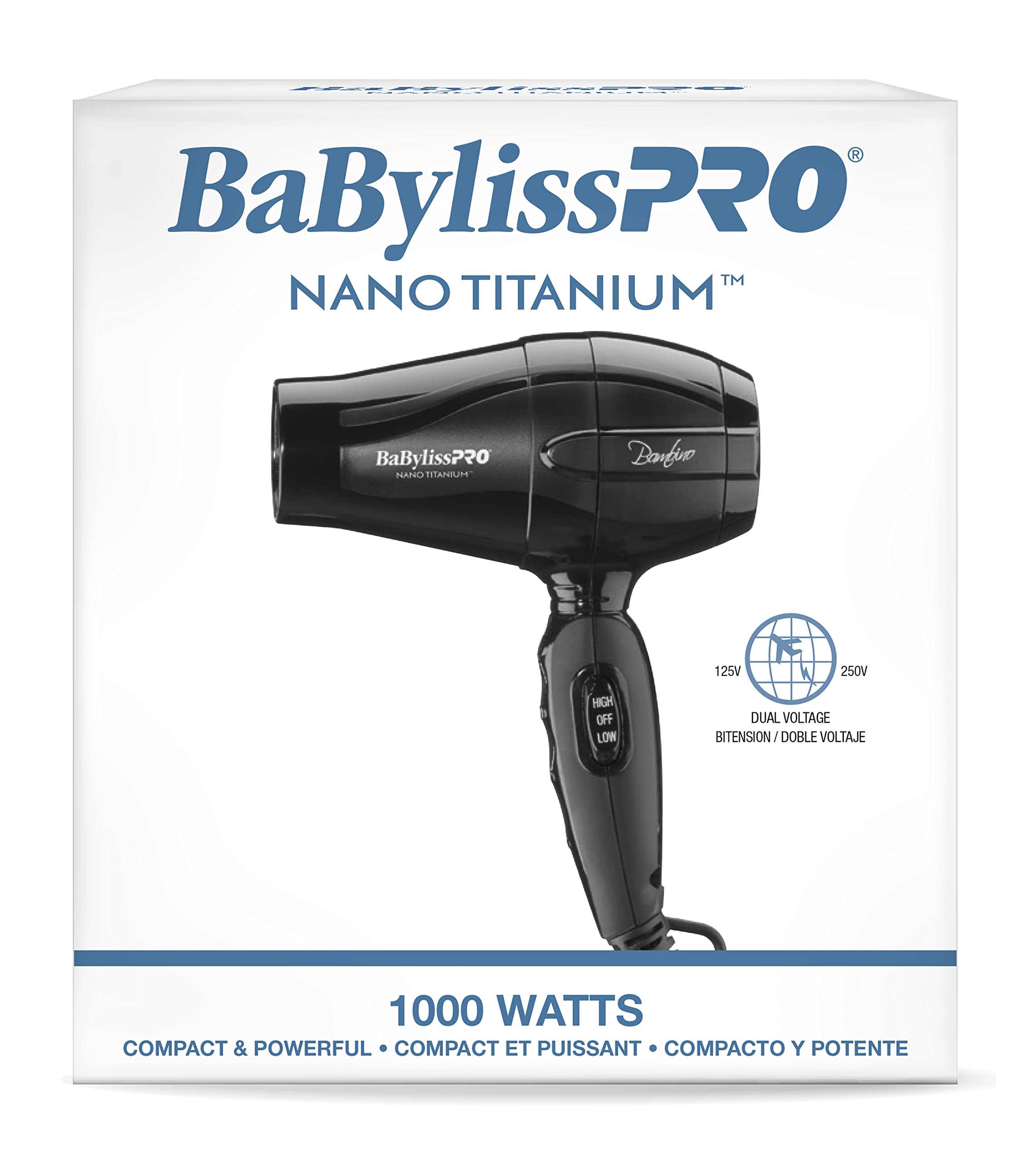 Foto 5 pulgar | Secadora de Pelo BaBylissPRO Nano Titanium Bambino Compact - Venta Internacional