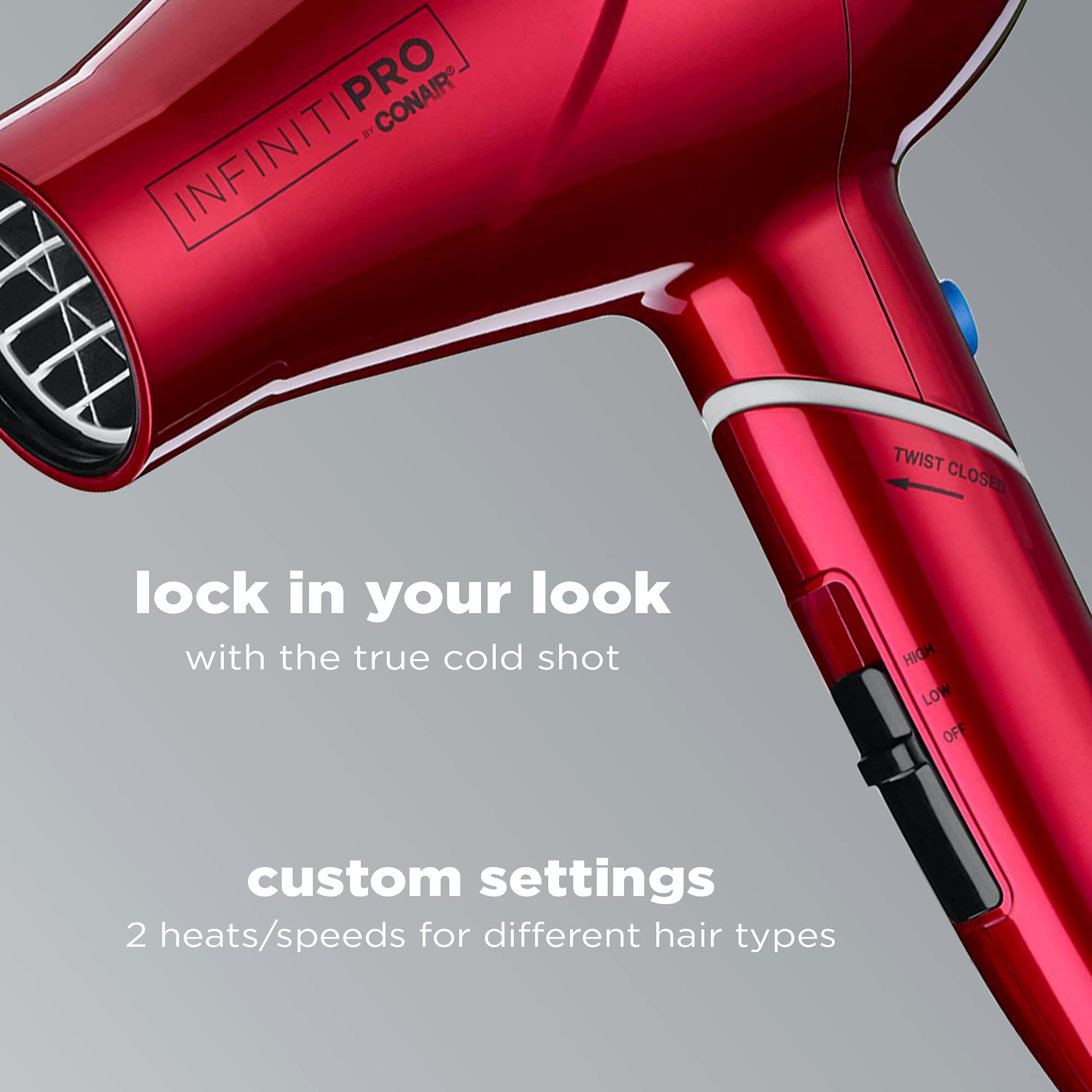 Foto 4 | Secadora de Pelo Conair InfinitiPro 1875w Compact Travel Roja - Venta Internacional
