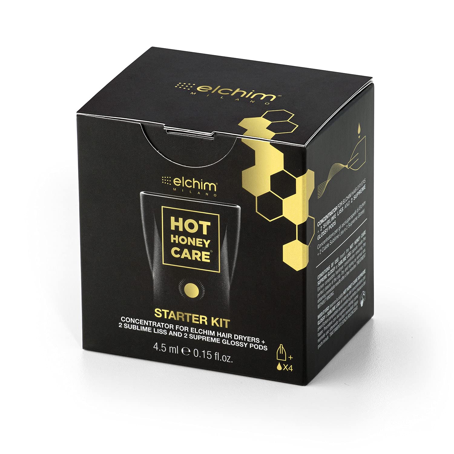 Foto 5 | Kit De Inicio Elchim Hot Honey Care Para Secadores De Pelo Con 4 Cápsulas - Venta Internacional.