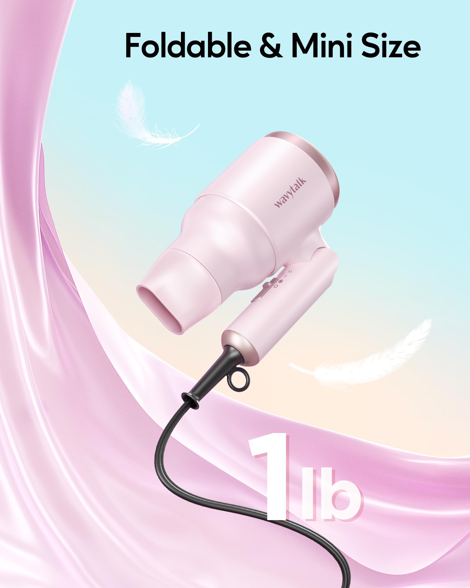 Foto 3 pulgar | Secador De Pelo Wavytalk Wavytalk Blow Dryer 1600w Pinky White - Venta Internacional.