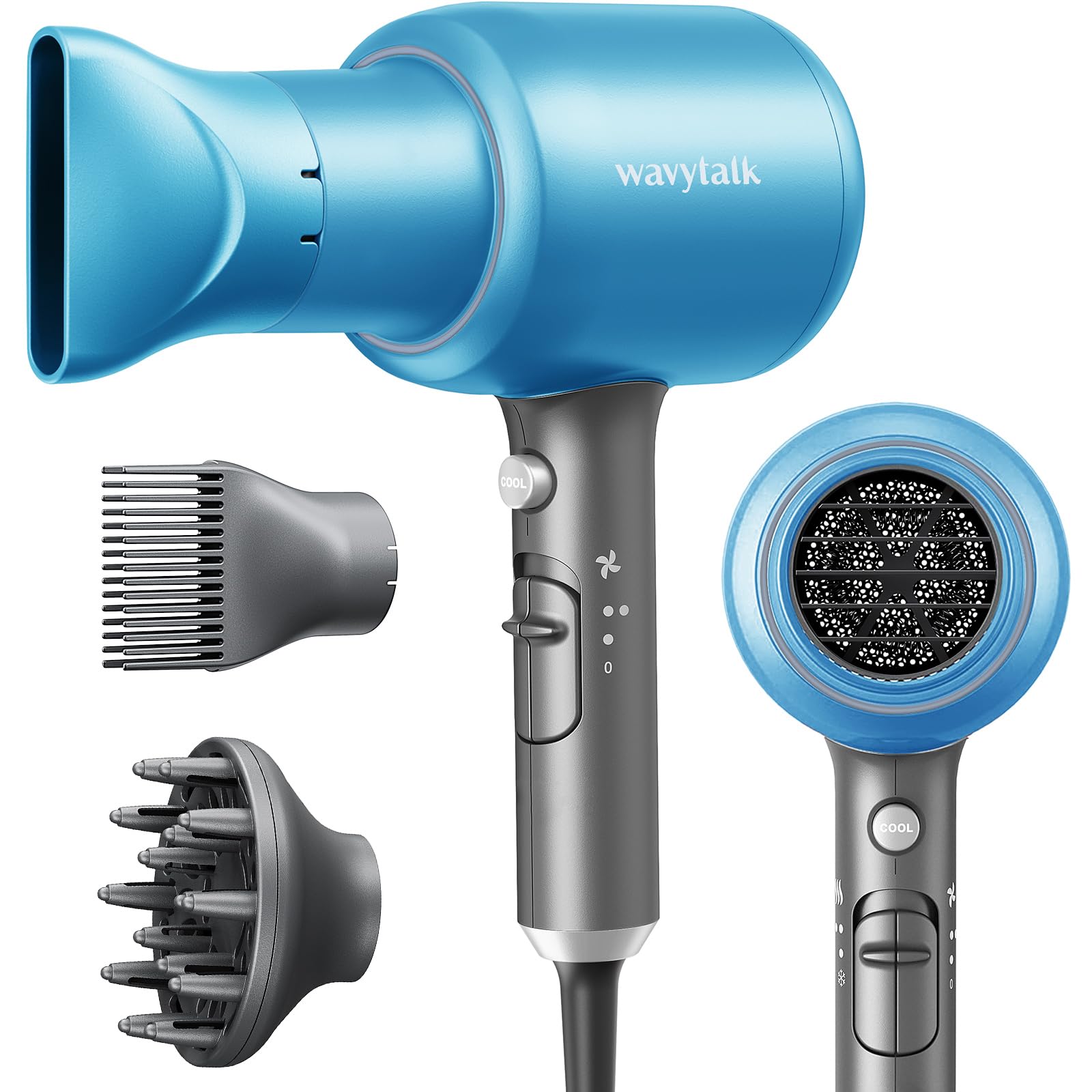 Secador De Pelo Wavytalk Professional 1875w Ionic Para Cabello Rizado - Venta Internacional.