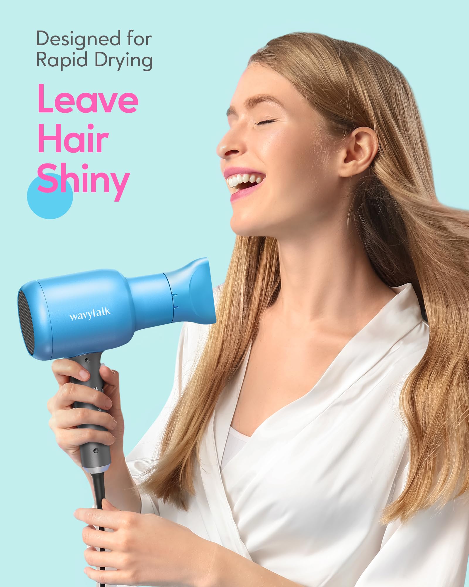 Foto 2 | Secador De Pelo Wavytalk Professional 1875w Ionic Para Cabello Rizado - Venta Internacional.