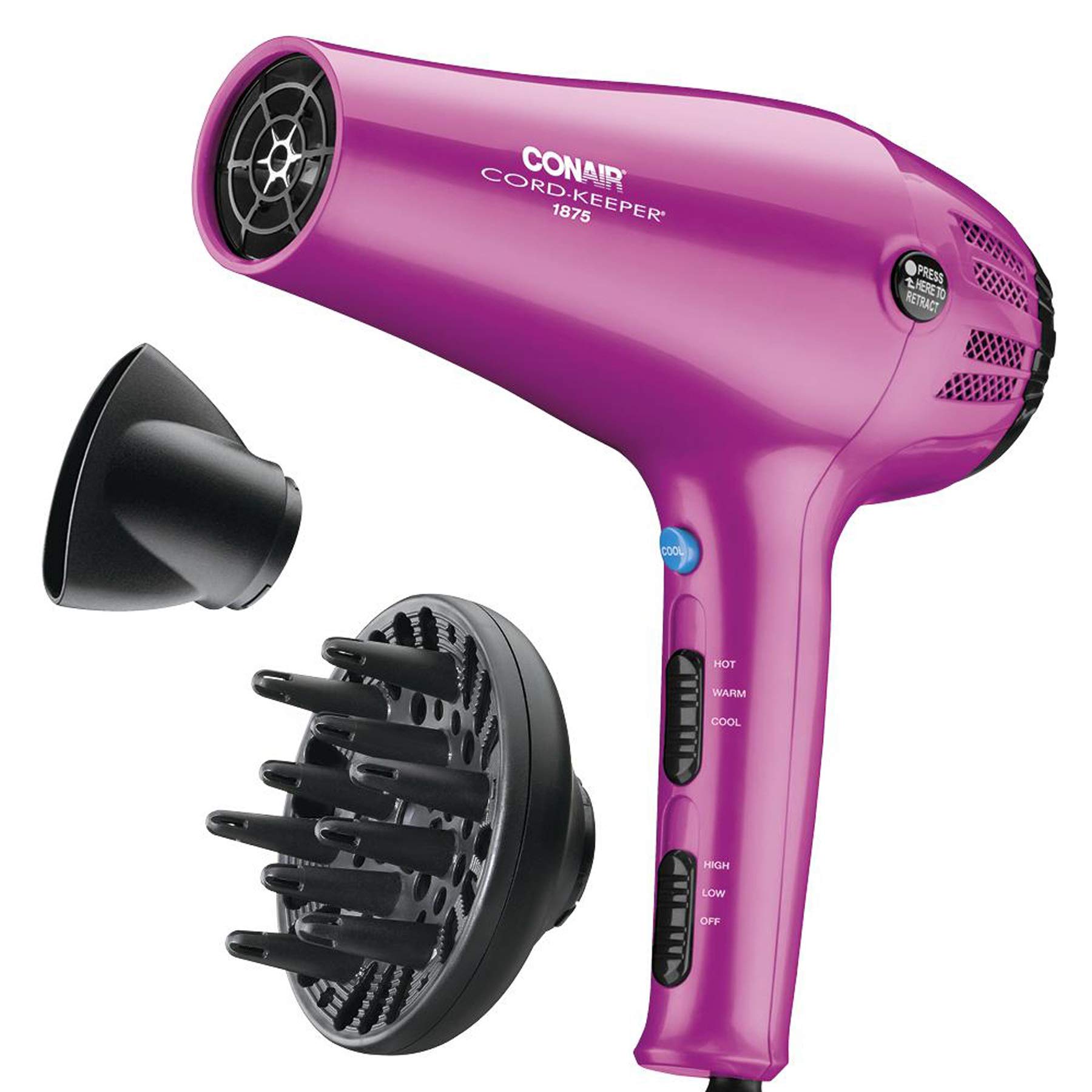 Secador De Pelo Conair Cord-keeper 1875w Con Cable Retráctil - Venta Internacional.