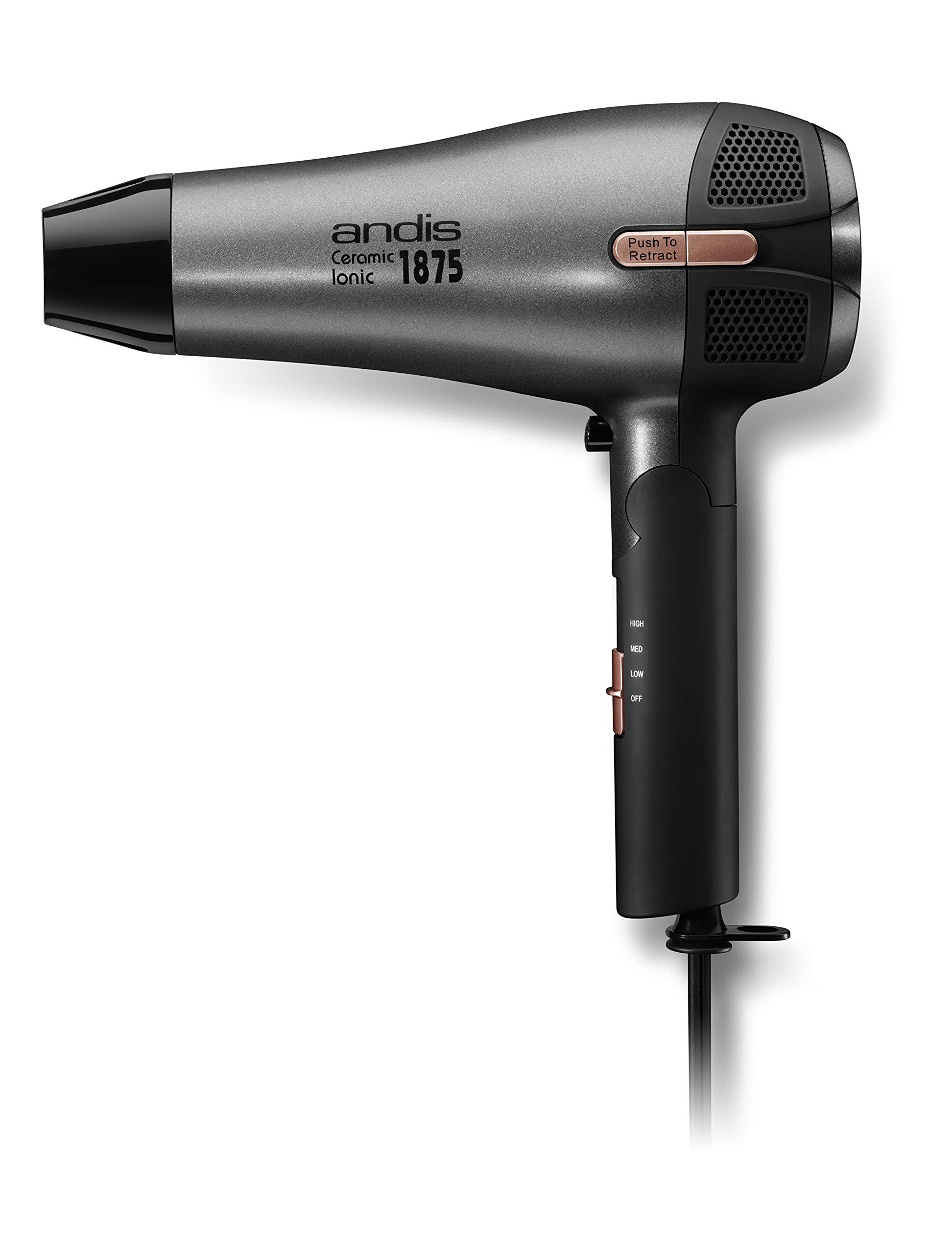 Foto 5 pulgar | Secador De Pelo Andis 80280 Fold-n-go 1875w Ceramic Ionic Negro/plateado - Venta Internacional.