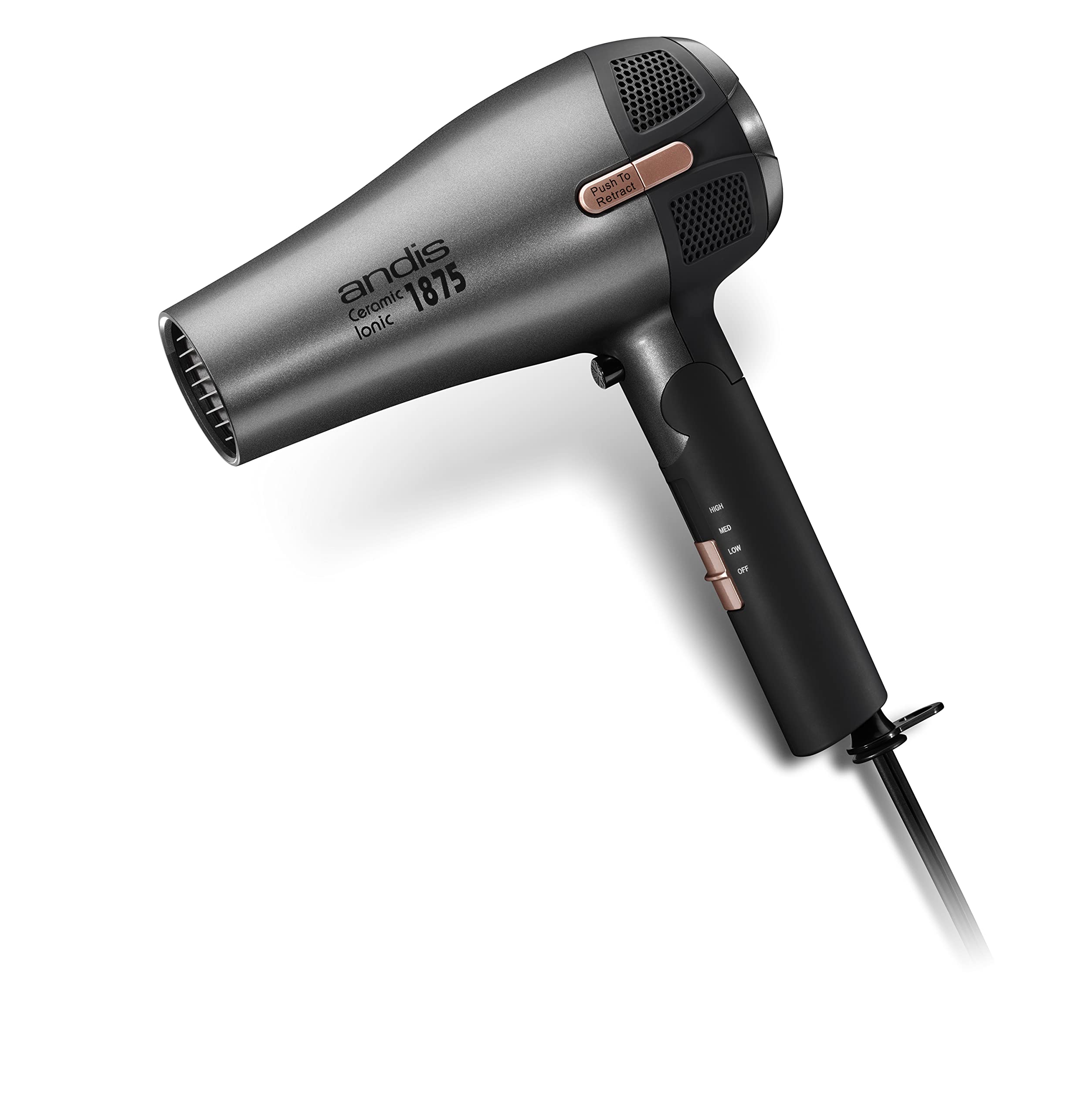 Foto 6 pulgar | Secador De Pelo Andis 80280 Fold-n-go 1875w Ceramic Ionic Negro/plateado - Venta Internacional.