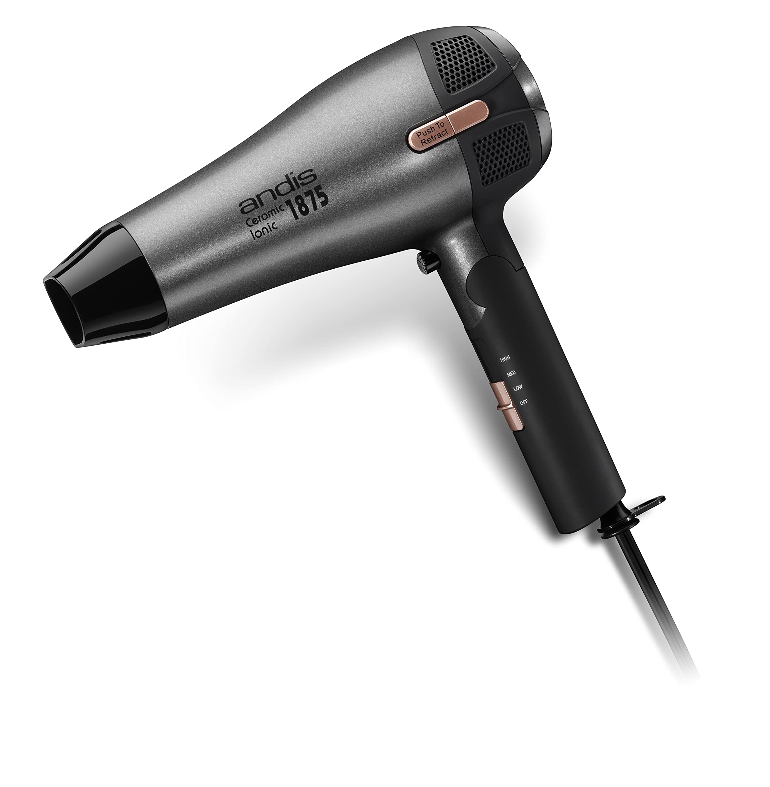 Foto 7 pulgar | Secador De Pelo Andis 80280 Fold-n-go 1875w Ceramic Ionic Negro/plateado - Venta Internacional.