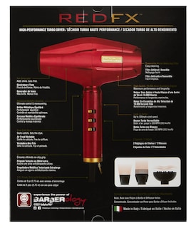 Foto 2 | Secador De Pelo Babylisspro Redfx 4 Barbers Con Carcasa Perfectamente Equilibrada - Venta Internacional.