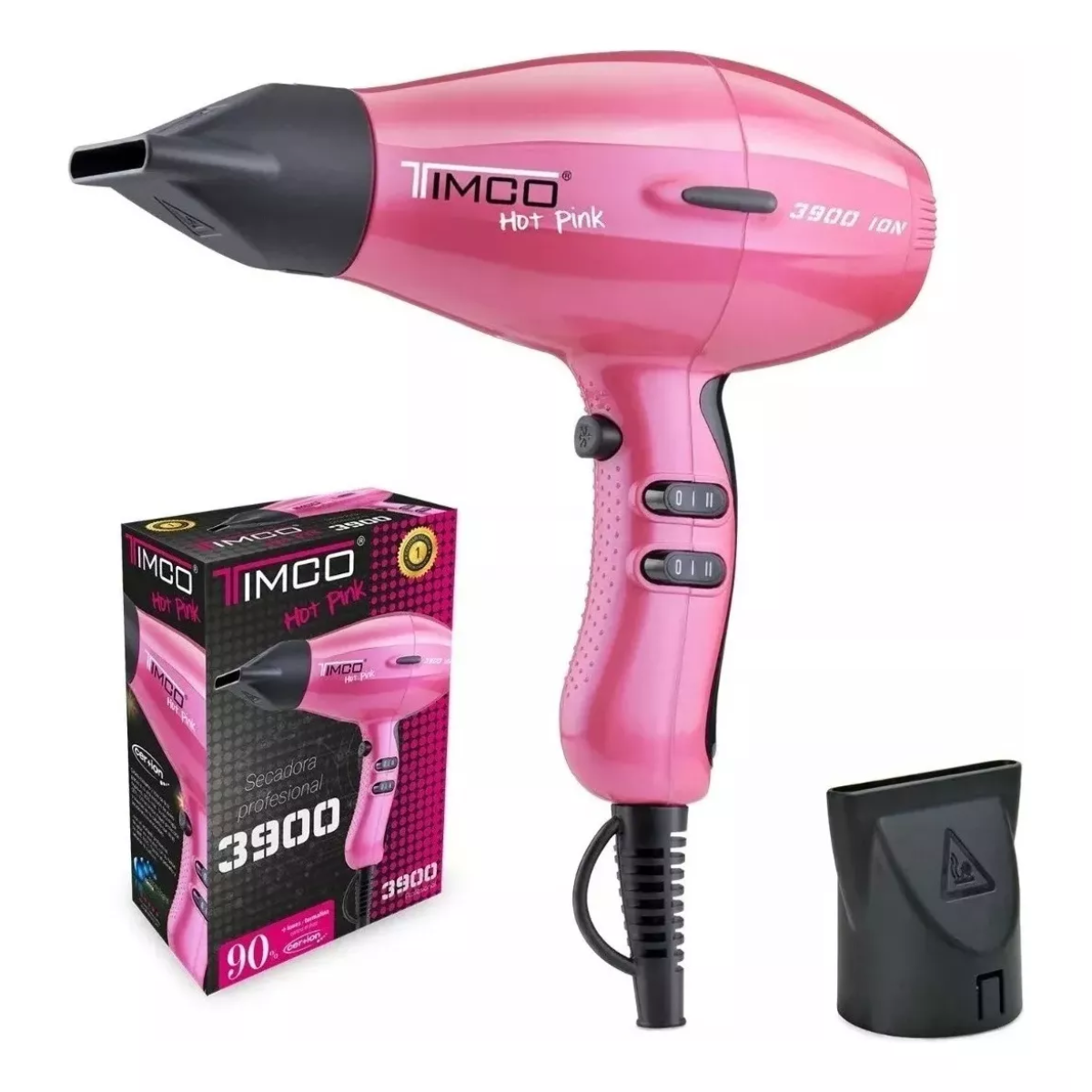 Foto 4 pulgar | Secadora Timco Hp-3900r Profesional Ion Ceramic Rosa
