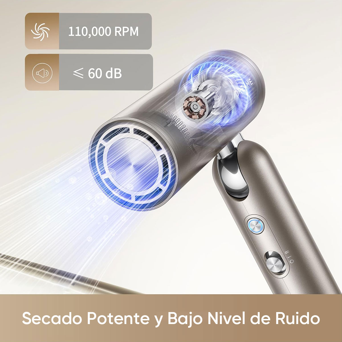 Foto 4 pulgar | Secadora De Cabello Dreame Pocket Plegable Temperatura Constante