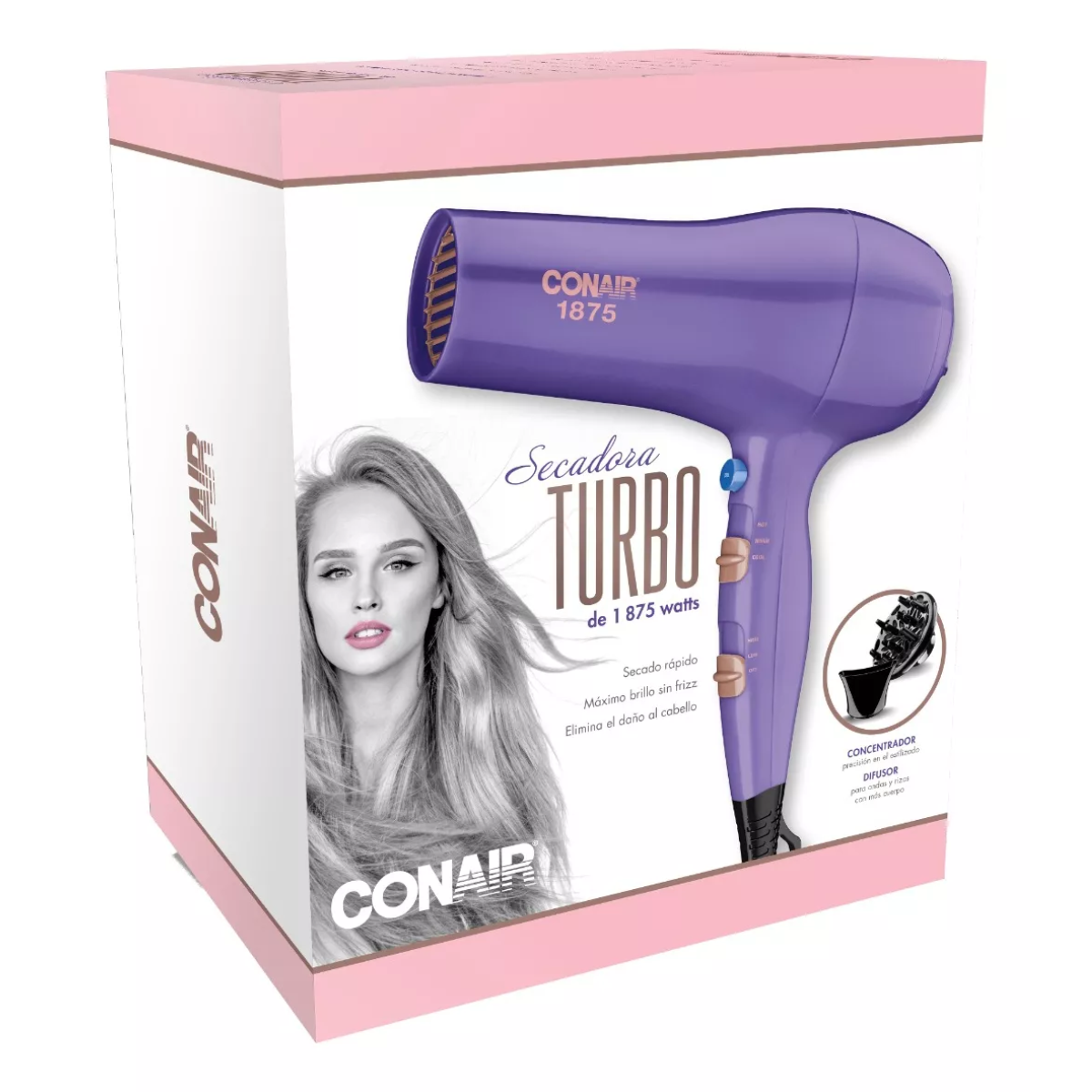 Foto 5 pulgar | Secadora Conair 237wpes Tecnología De Doble Cerámica Morada