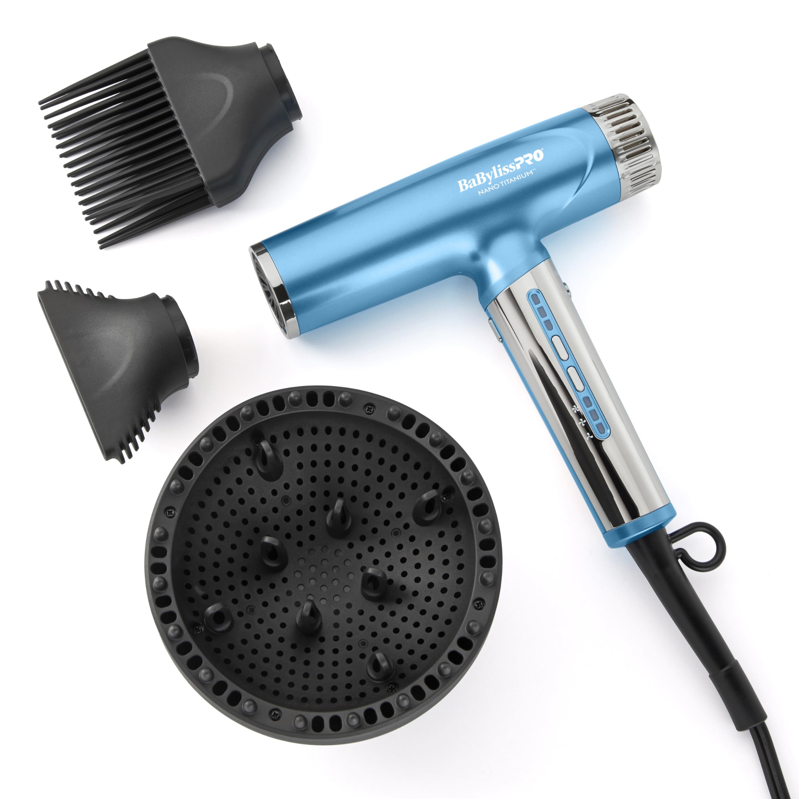 Secador De Pelo Babylisspro Nano Titanium Ionic Lightweight Blue - Venta Internacional.