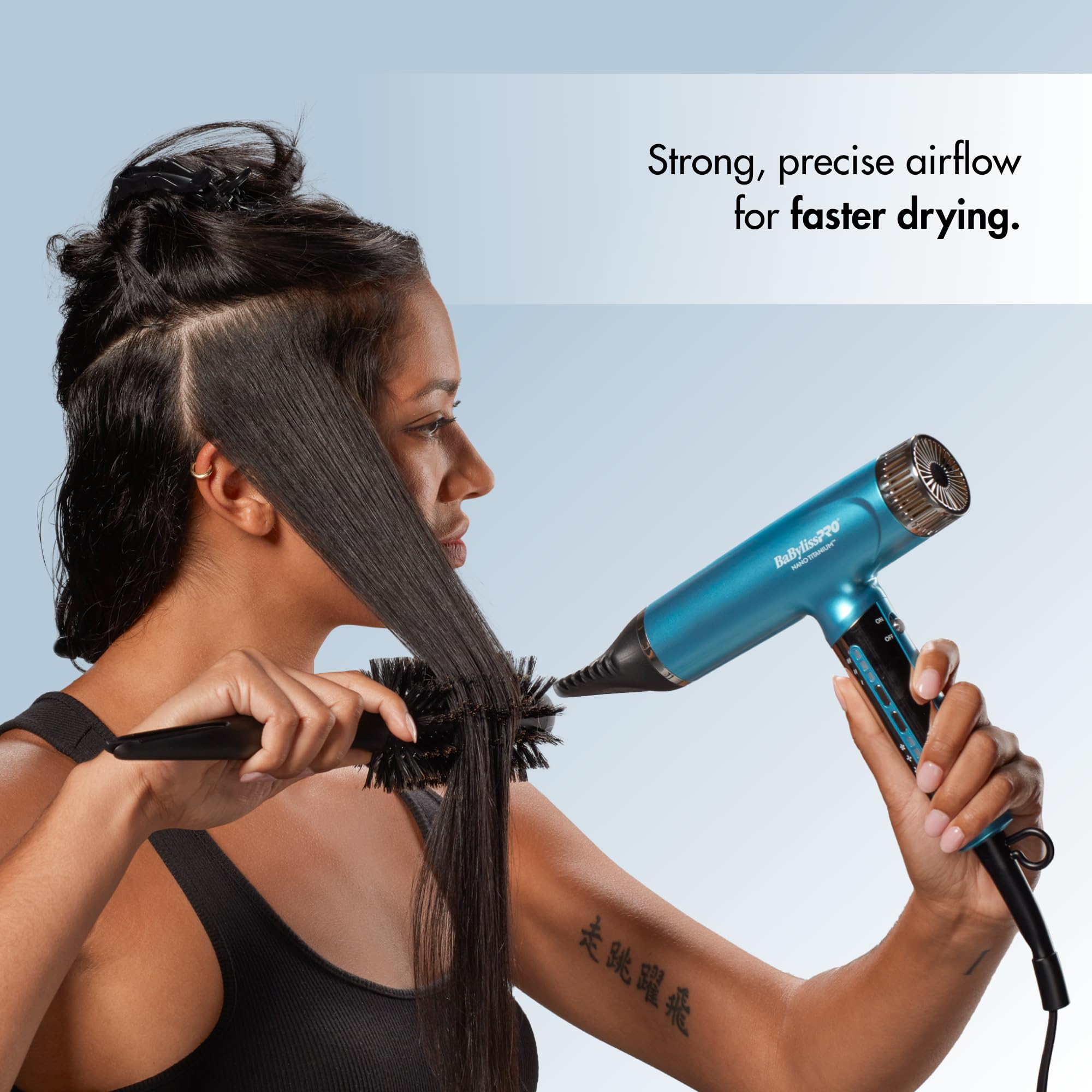 Foto 4 pulgar | Secador De Pelo Babylisspro Nano Titanium Ionic Lightweight Blue - Venta Internacional.