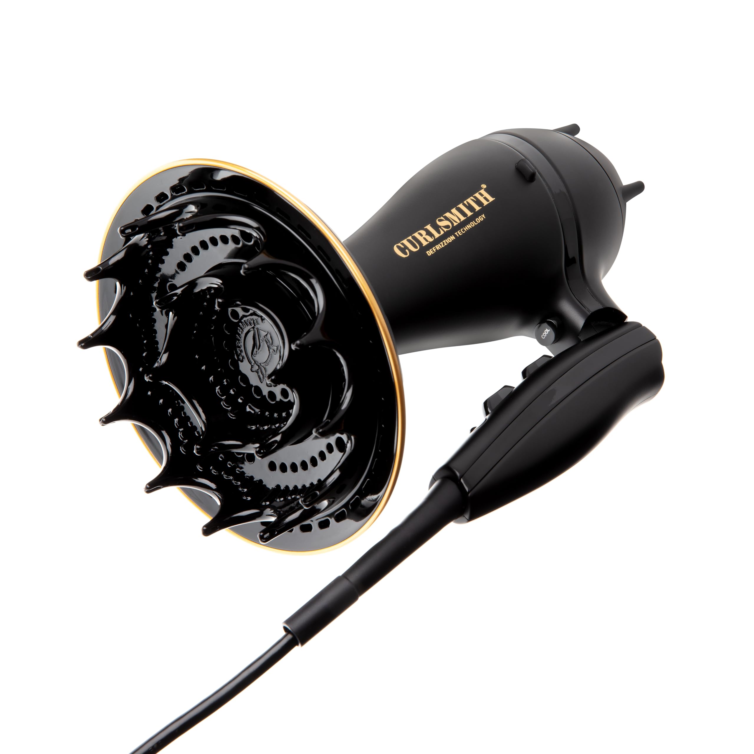 Secador De Pelo De Viaje Curlsmith Defrizzion Con Difusor Grande - Venta Internacional.