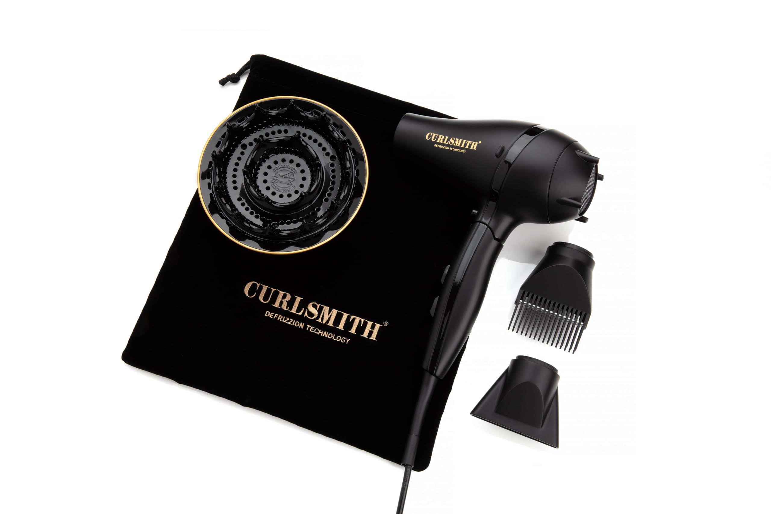 Foto 2 | Secador De Pelo De Viaje Curlsmith Defrizzion Con Difusor Grande - Venta Internacional.