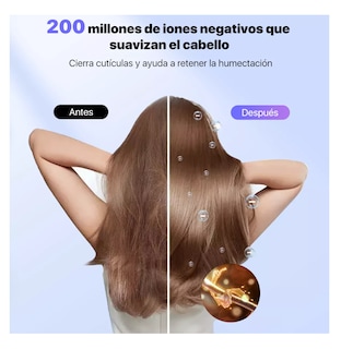 Foto 4 | Secador De Cabello Profesional Alta Velocidad Lónico Con Led Blanco