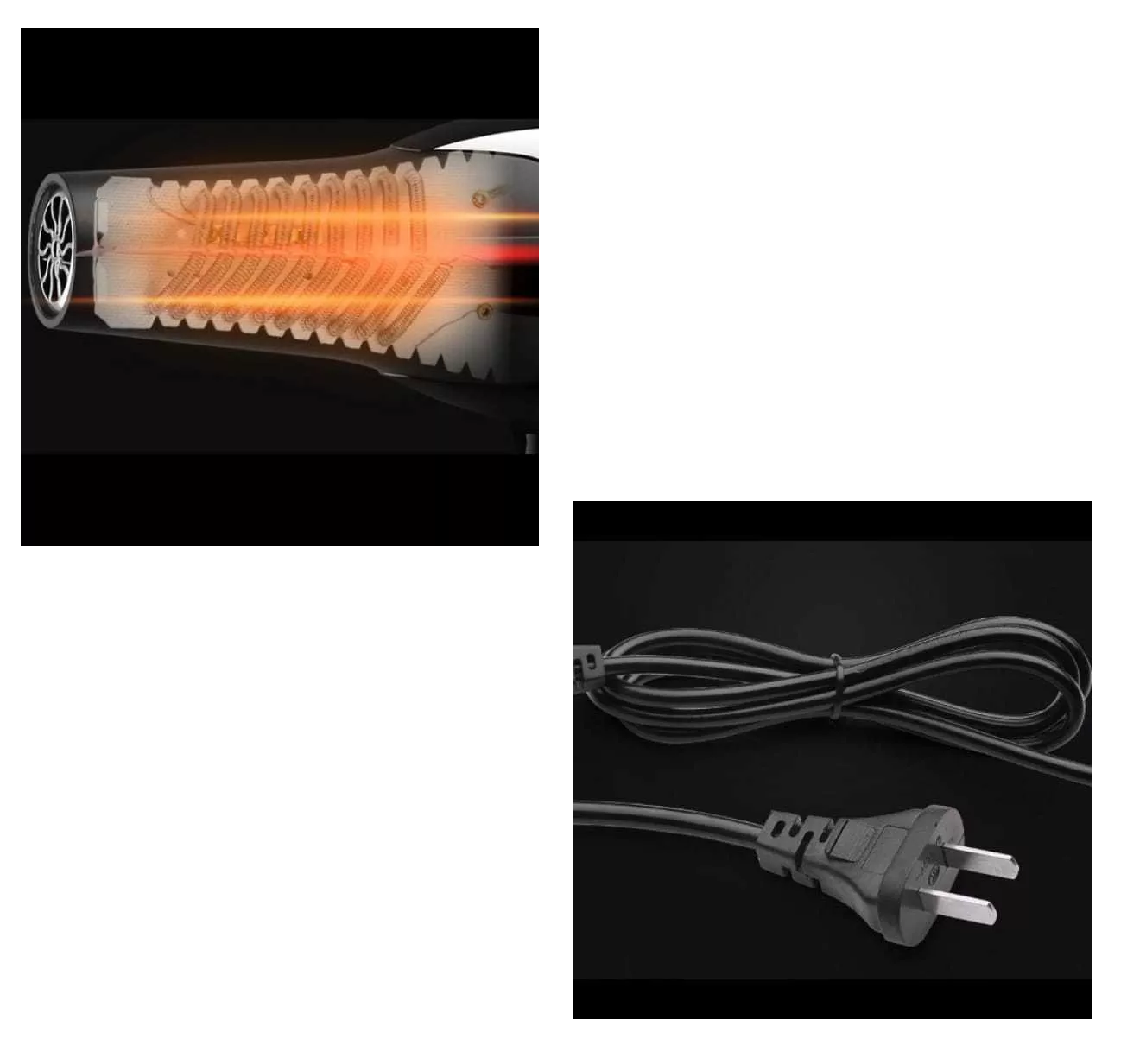 Foto 4 pulgar | Secadora De Cabello Portatil Peloviaje 1000w Protection Color Negro