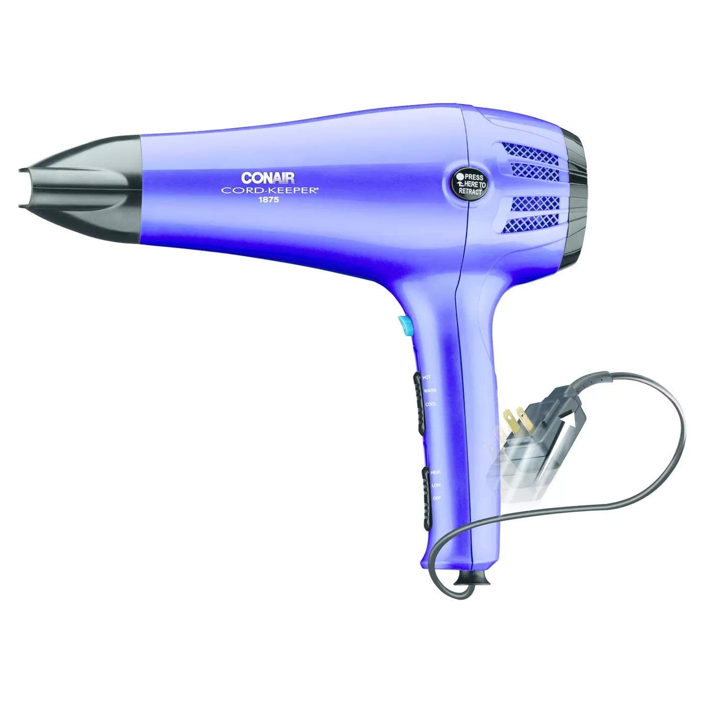 Foto 4 pulgar | Secador De Pelo Conair Cord Keeper, Mango Plegable, 1875 W, Verde Azulado - Venta Internacional.