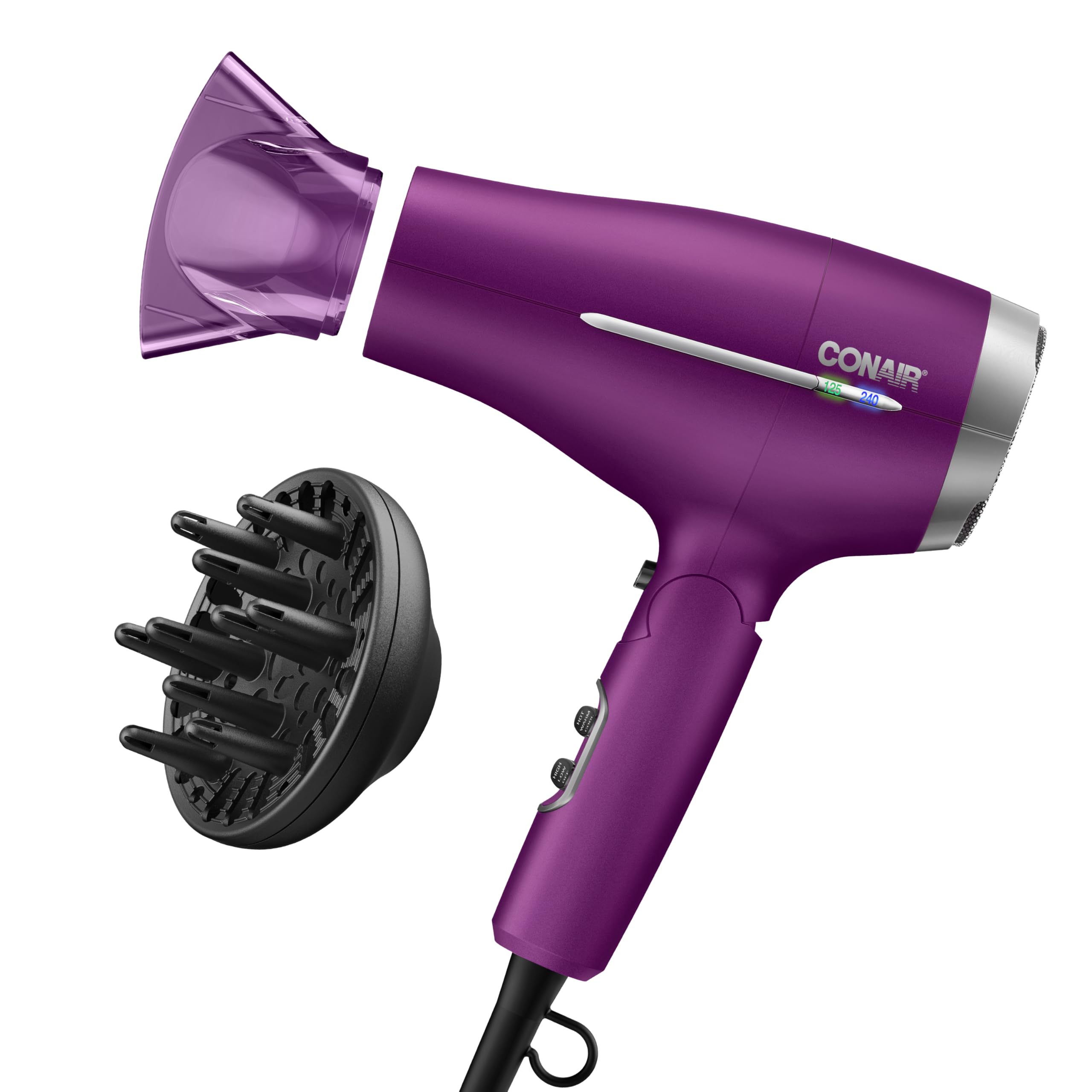 Secador De Pelo Conair Worldwide Travel Con Smart Voltage Purple - Venta Internacional.