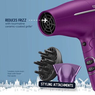 Foto 4 | Secador De Pelo Conair Worldwide Travel Con Smart Voltage Purple - Venta Internacional.