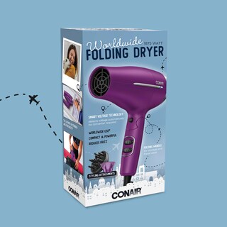 Foto 6 | Secador De Pelo Conair Worldwide Travel Con Smart Voltage Purple - Venta Internacional.