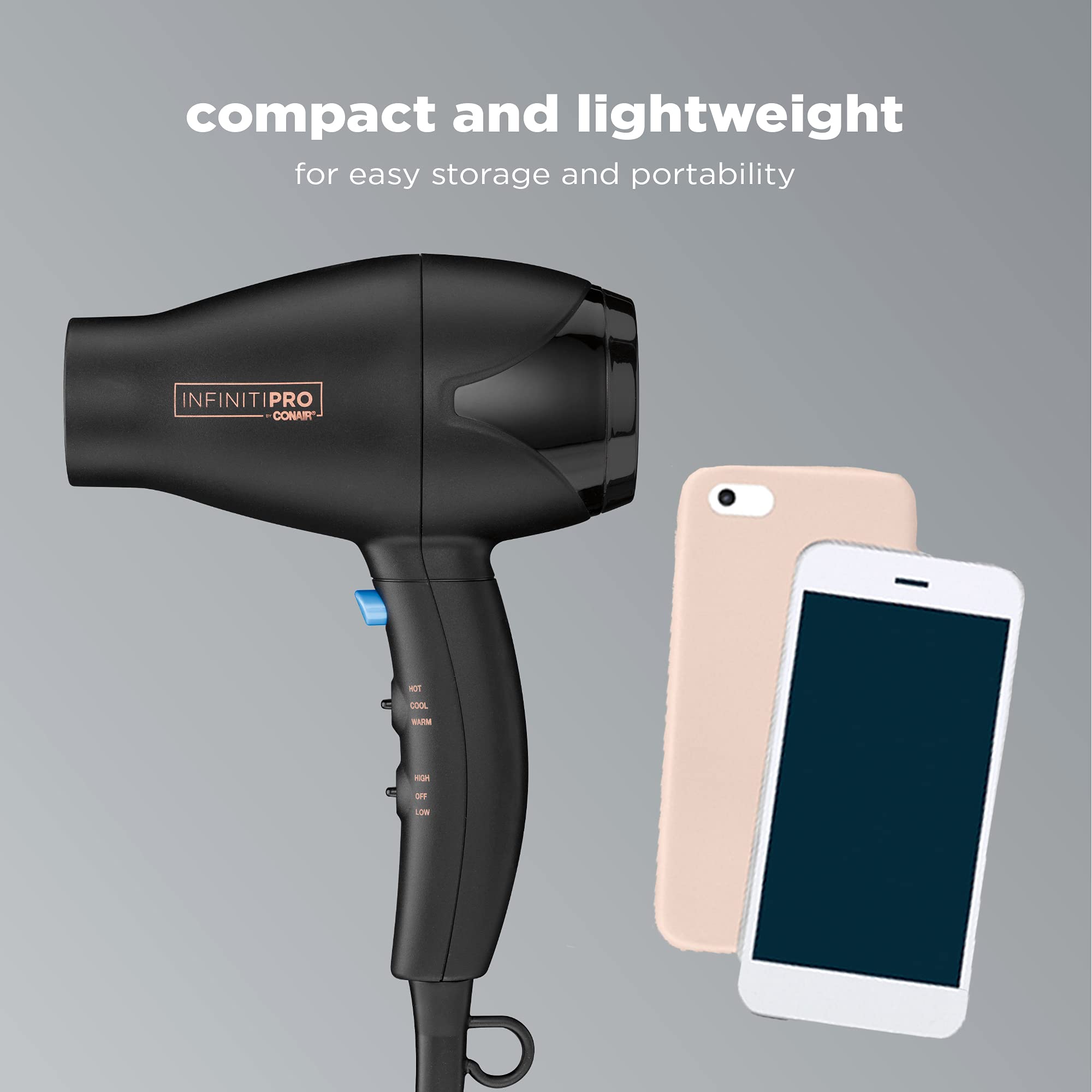 Foto 4 pulgar | Secador De Pelo Conair Infinitipro Mighty Mini Compact Travel - Venta Internacional.
