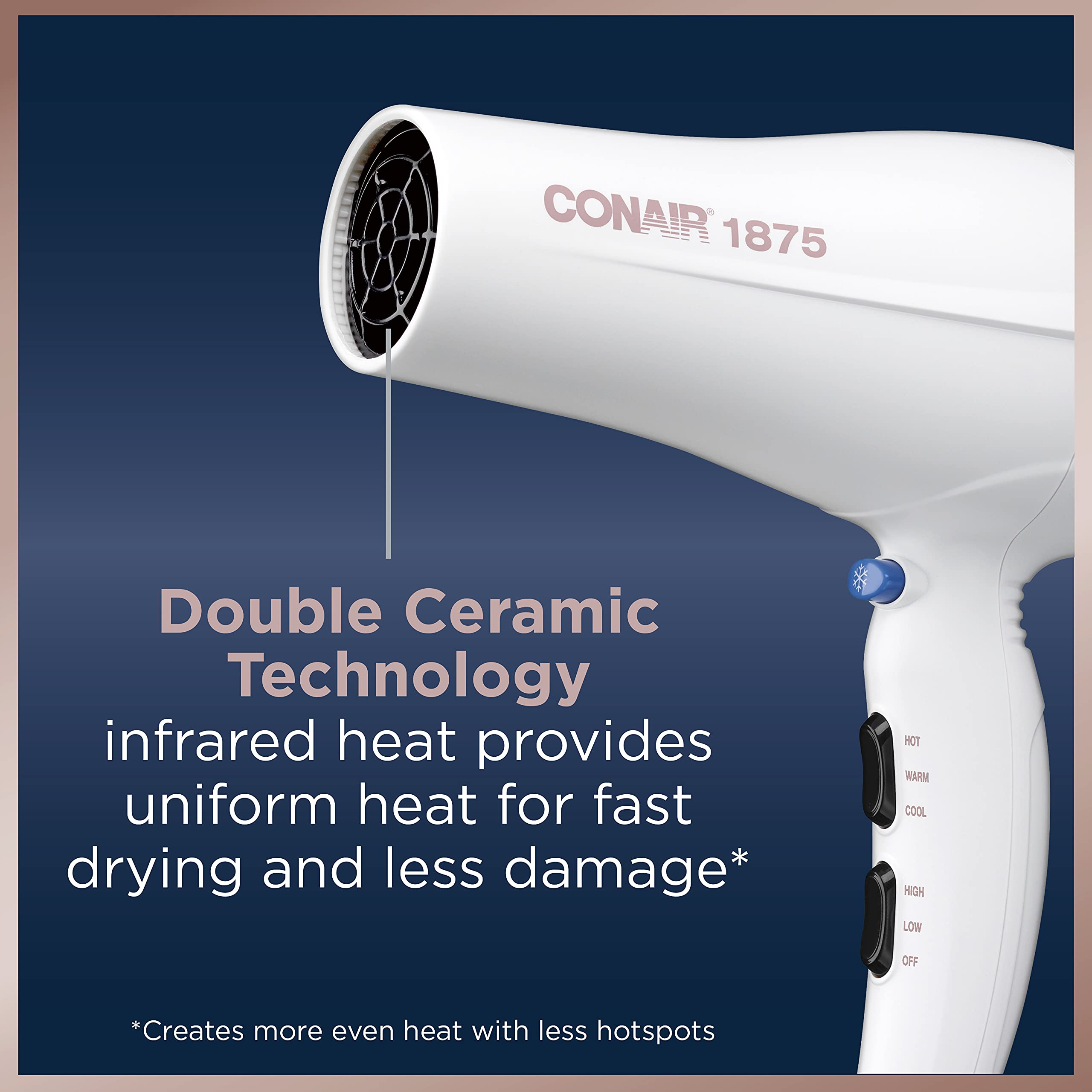 Foto 2 | Secador De Pelo Conair Double Ceramic 1875w Con Acondicionador Iónico - Venta Internacional.