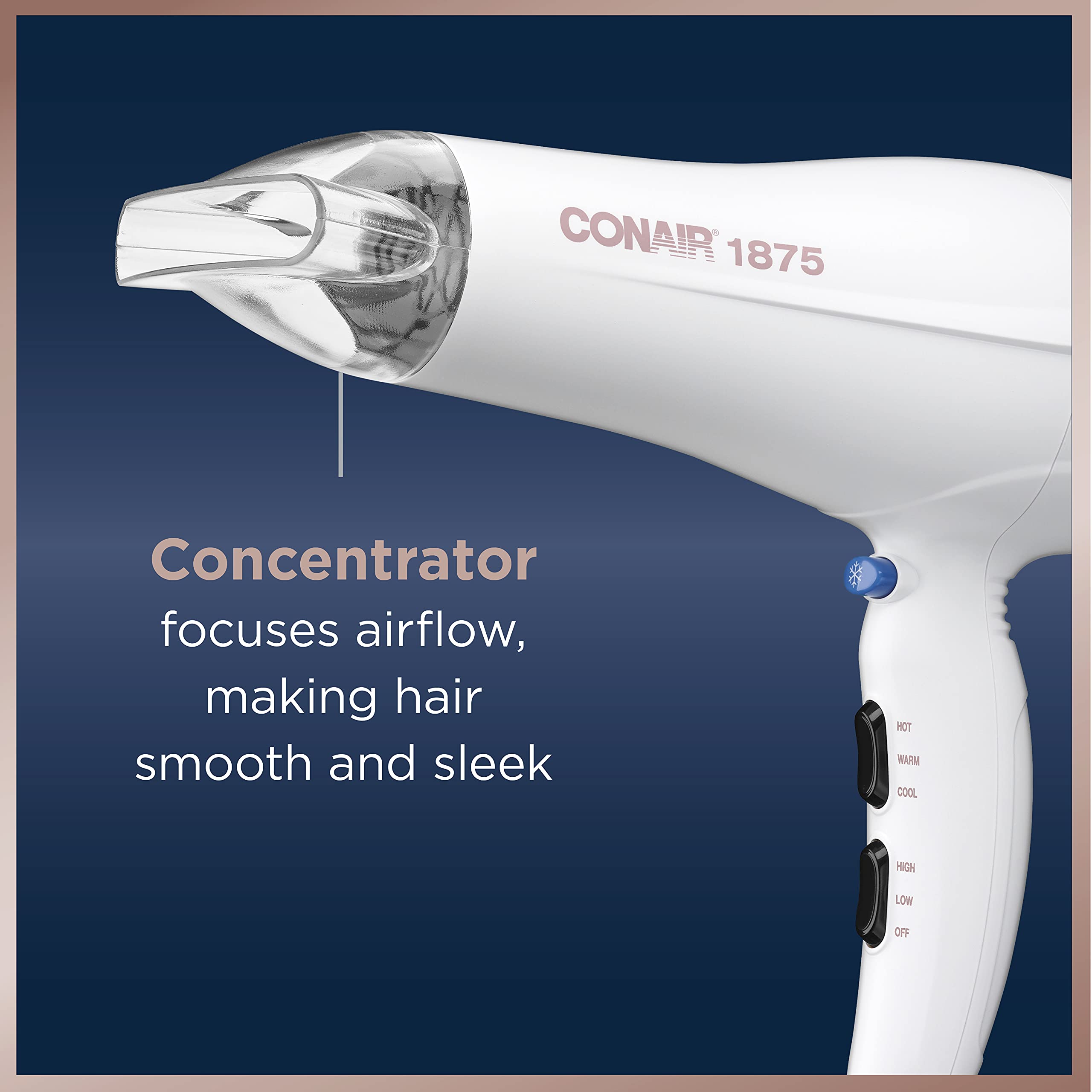 Foto 6 pulgar | Secador De Pelo Conair Double Ceramic 1875w Con Acondicionador Iónico - Venta Internacional.