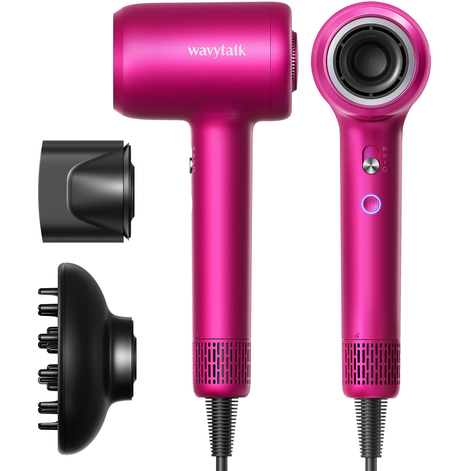 Foto 2 pulgar | Secador De Pelo Wavytalk Turflow Pro De Secado Rápido Con Difusor Rosa - Venta Internacional.